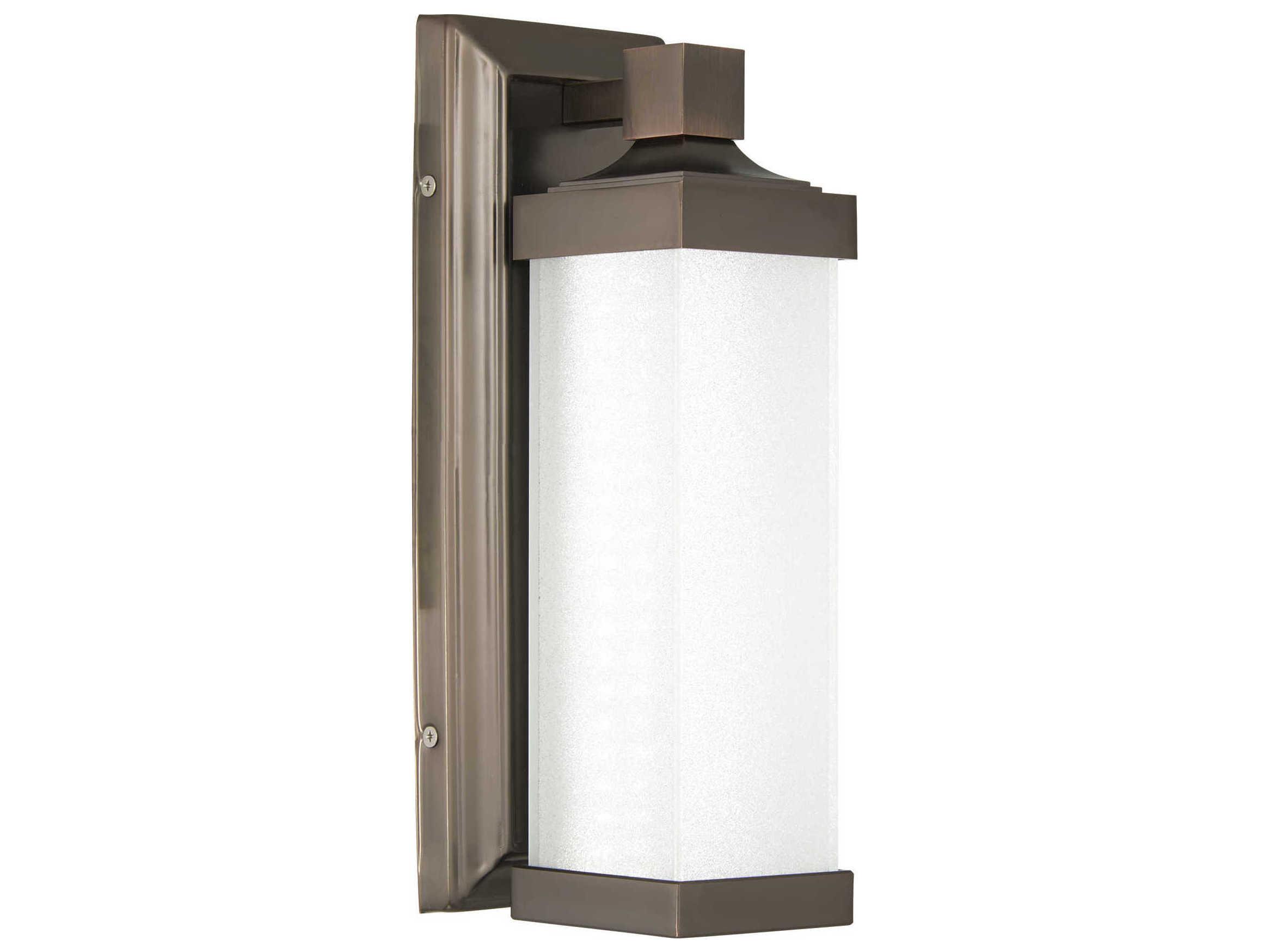 Minka Lavery Accent 1-Light Harvard Court Bronze Glass LED Wall Sconce