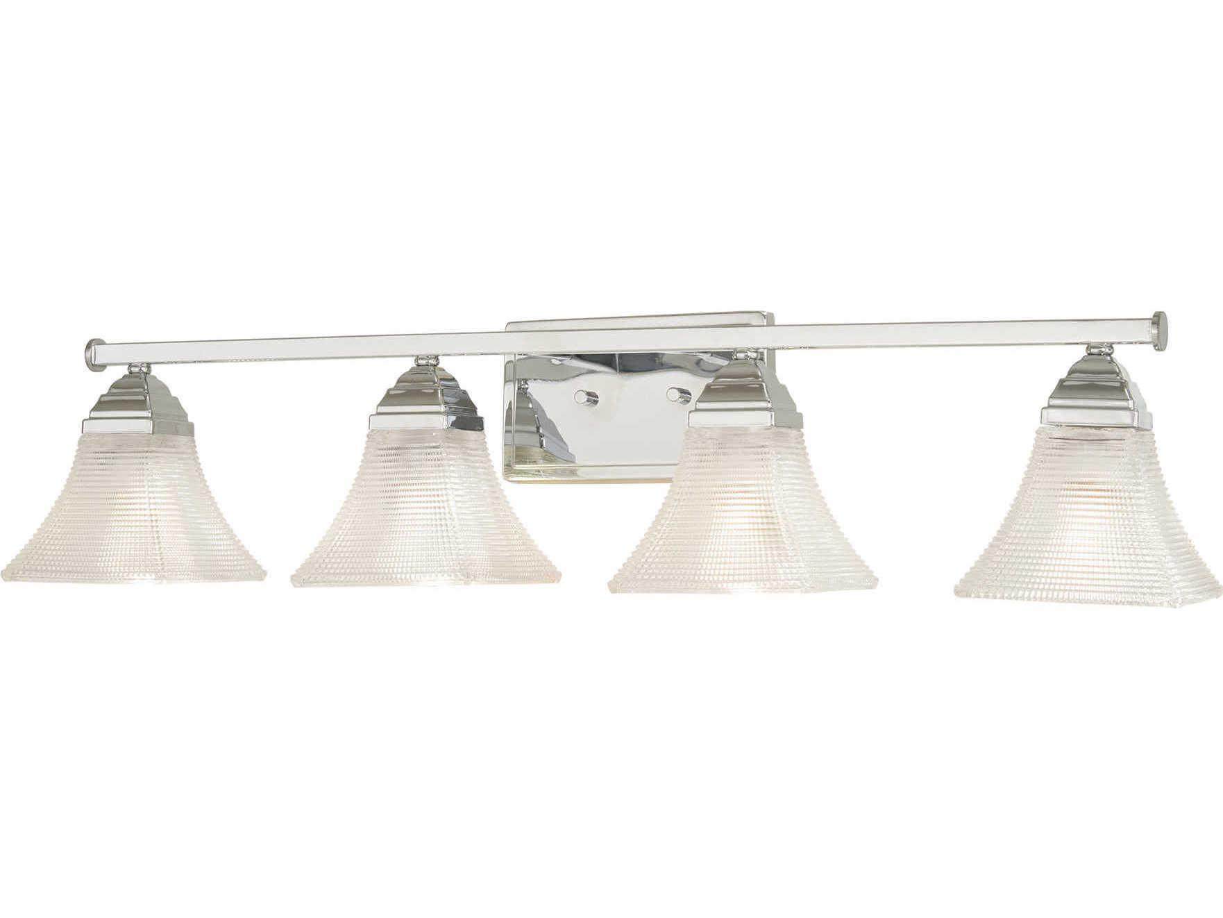 Minka Lavery Conspire 4-Light Chrome Glass LED Vanity Light