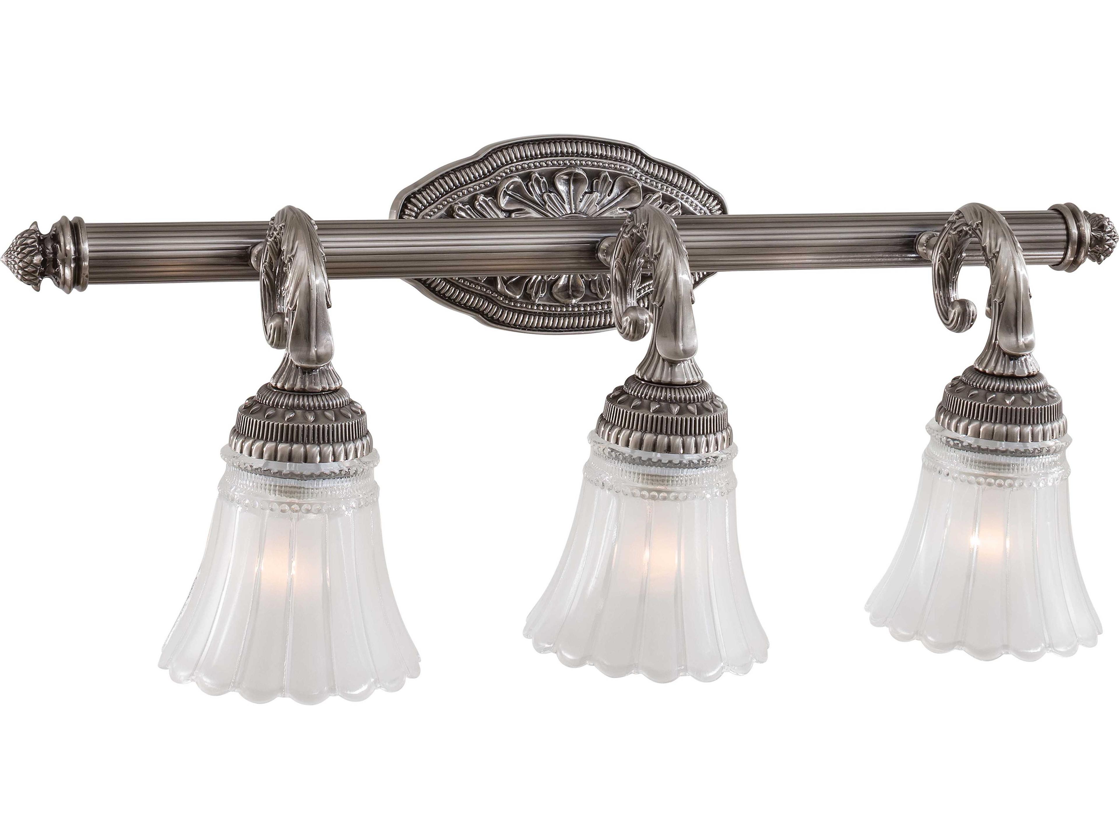 Minka Lavery Europa Brushed Nickel Glass Vanity Light