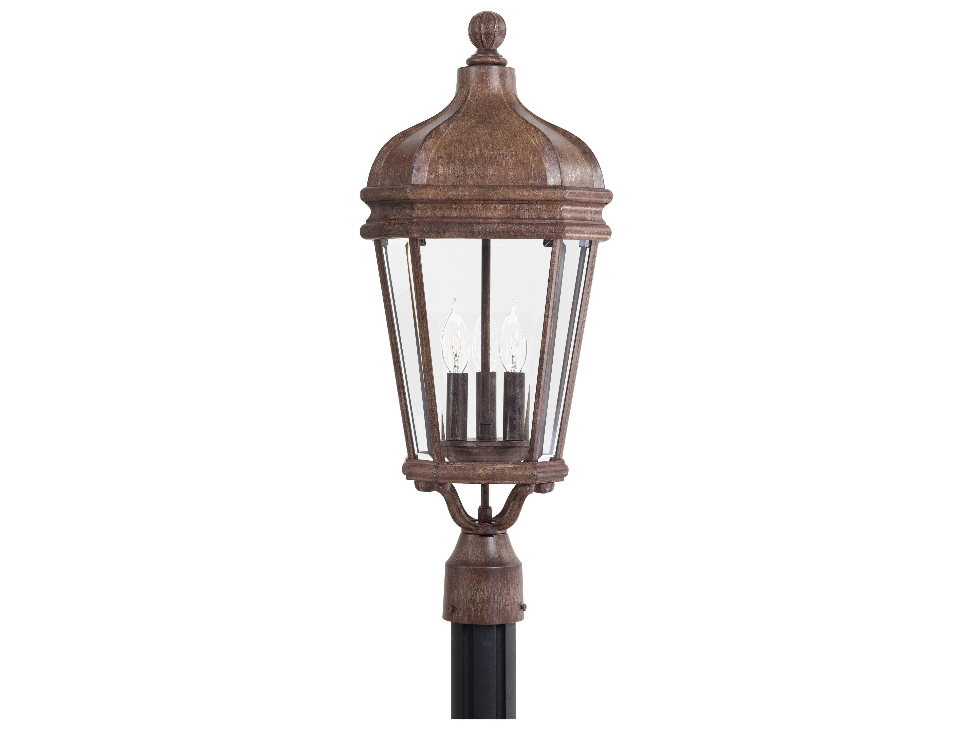Minka Lavery Harrison Glass Outdoor Post Light