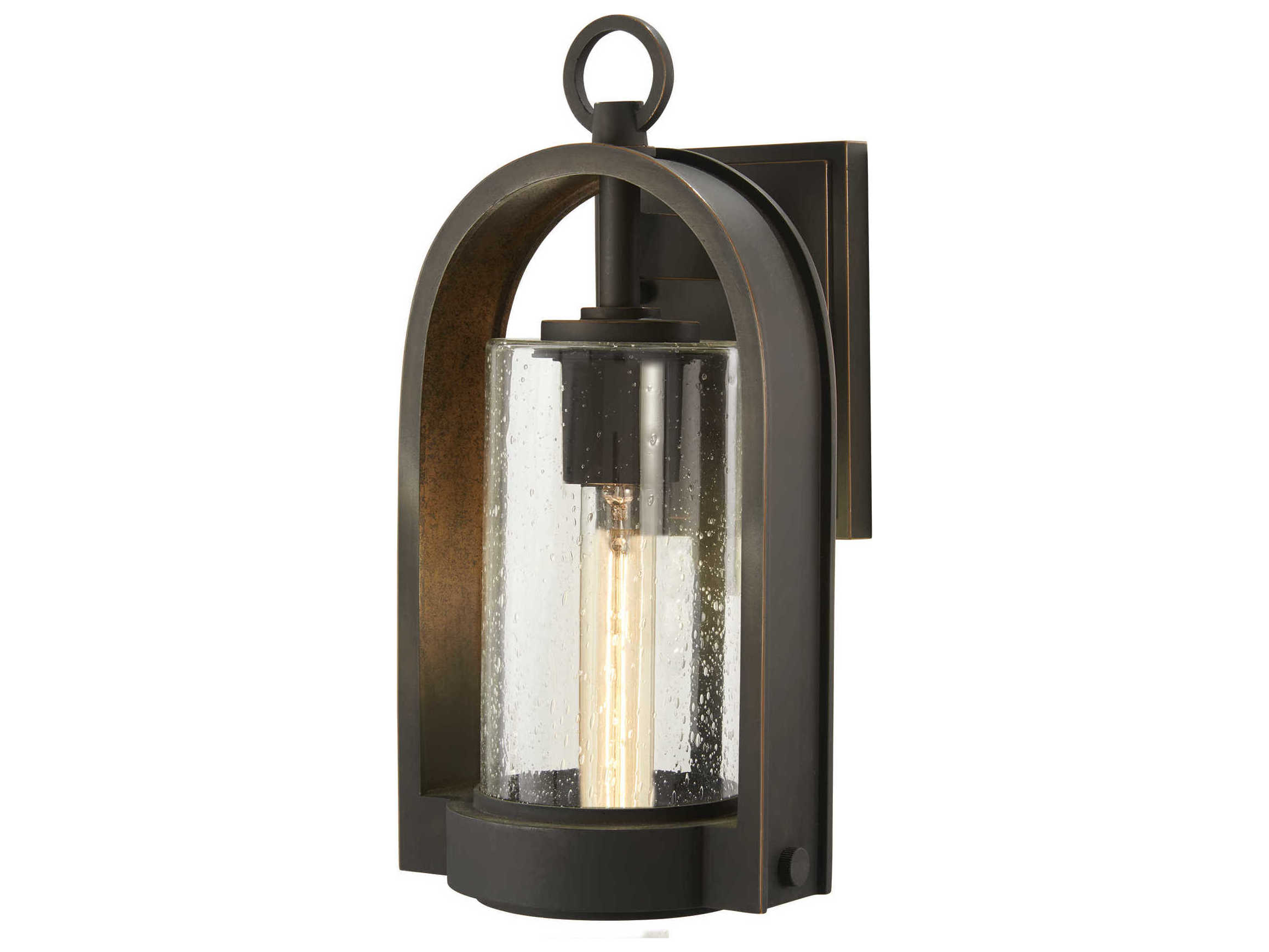 Minka Lavery Kamstra Oil Rubbed Bronze / Gold 1 - Light Outdoor Wall Light
