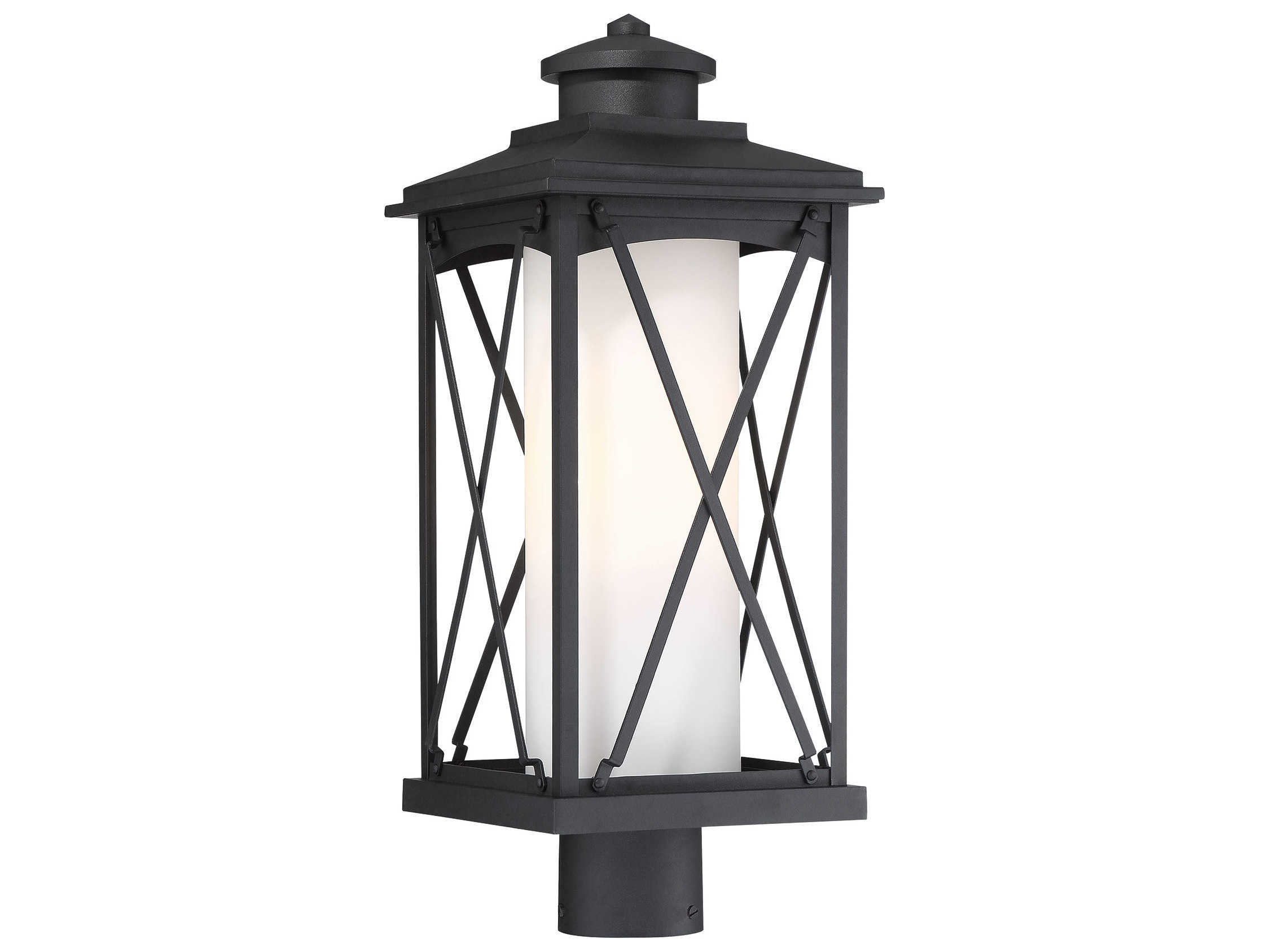 Minka Lavery Lansdale 1 - Light Glass Outdoor Post Light