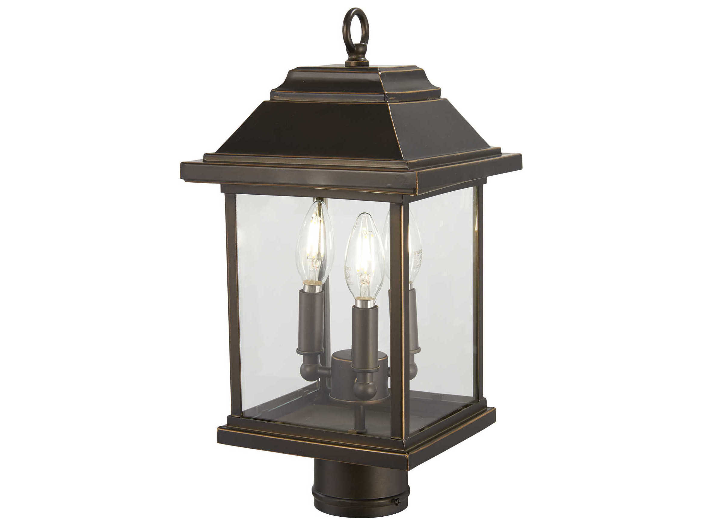 Minka Lavery Mariners Pointe Glass Outdoor Post Light