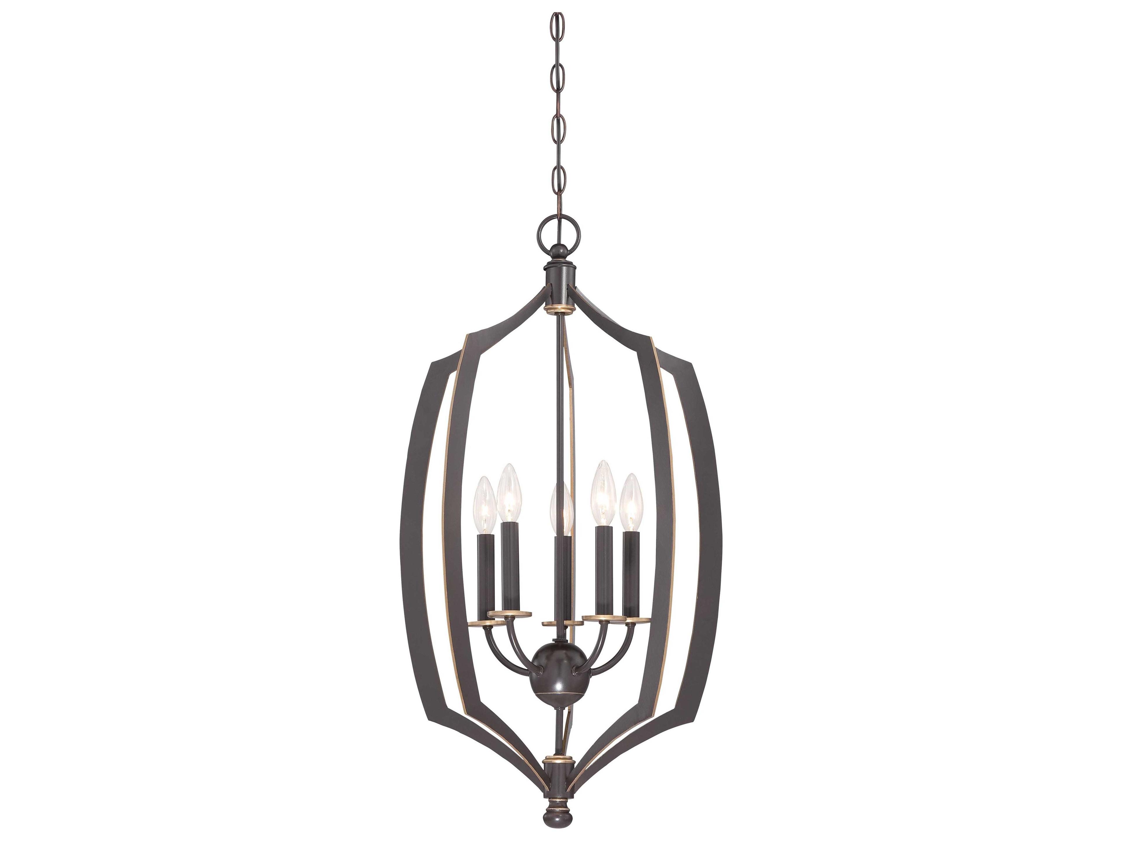 Minka Lavery Middletown 5-Light Downton Bronze Gold Pendant