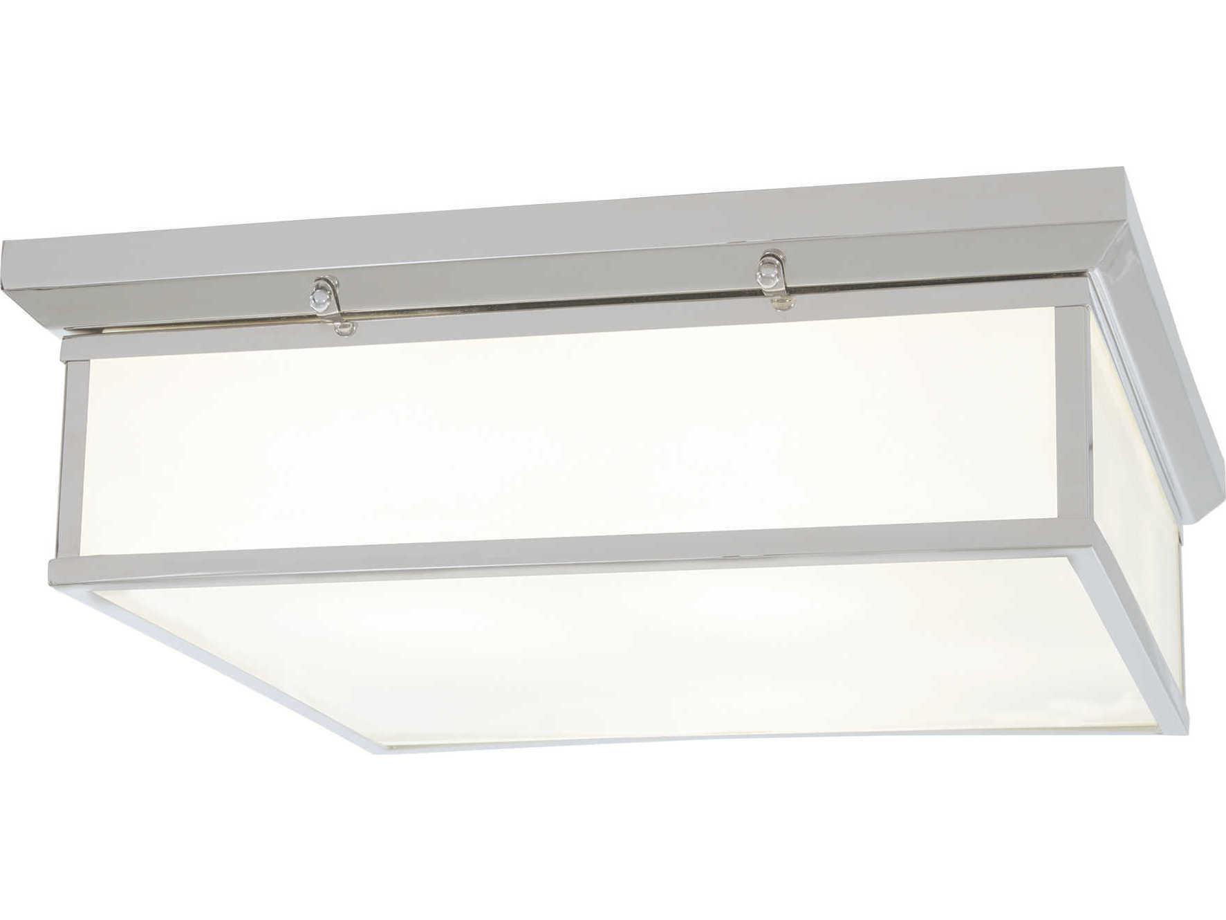 Minka Lavery Mount 1-Light Chrome Glass LED Geometric Flush