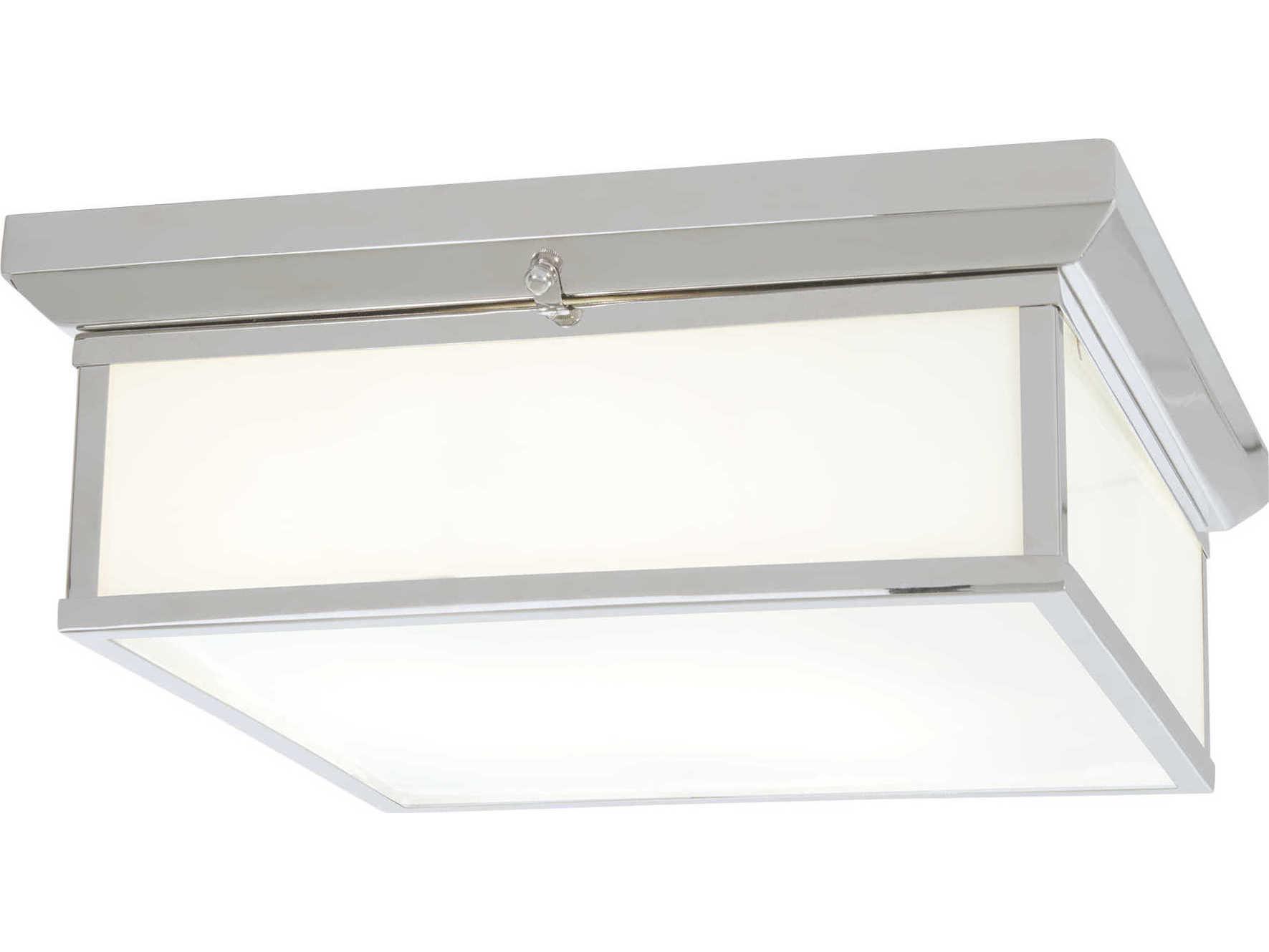 Minka Lavery Mount 1-Light Chrome Glass LED Geometric Flush