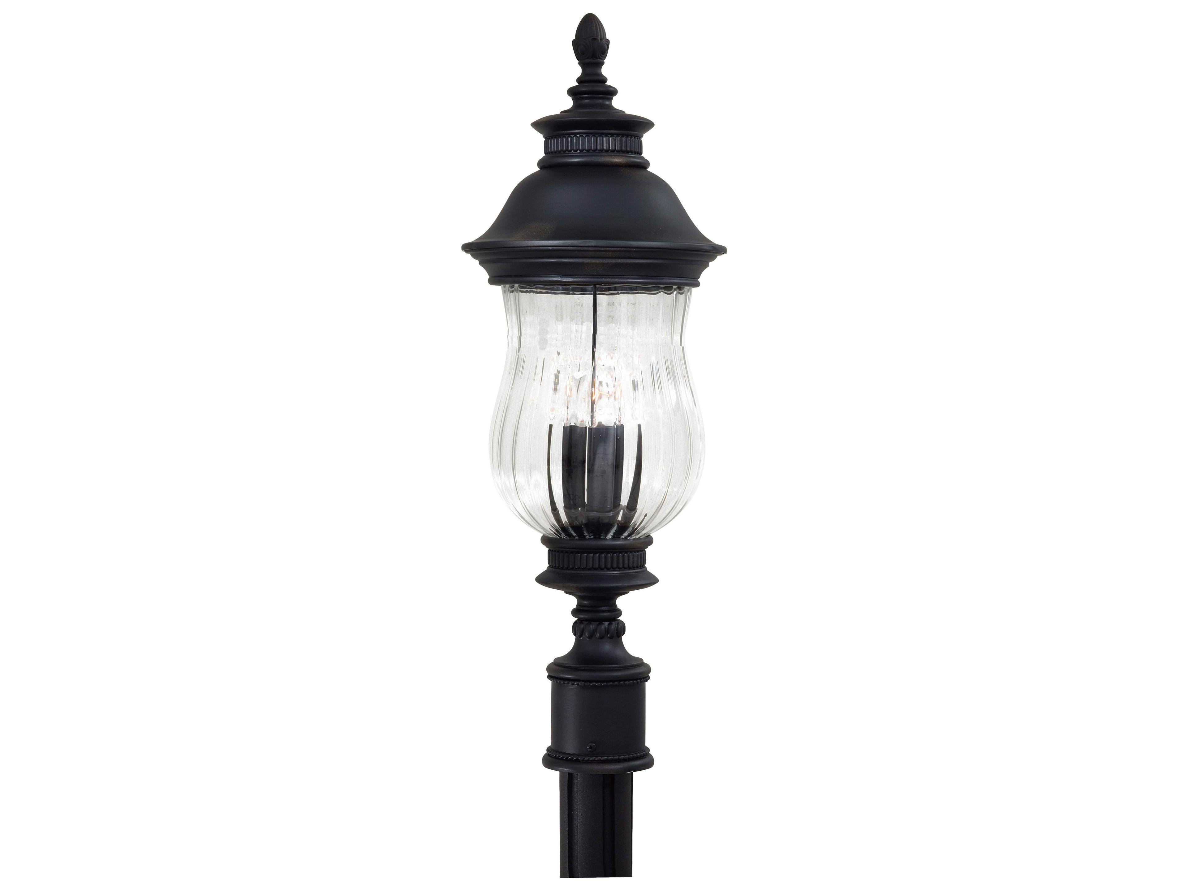 Minka Lavery Newport Glass Outdoor Post Light