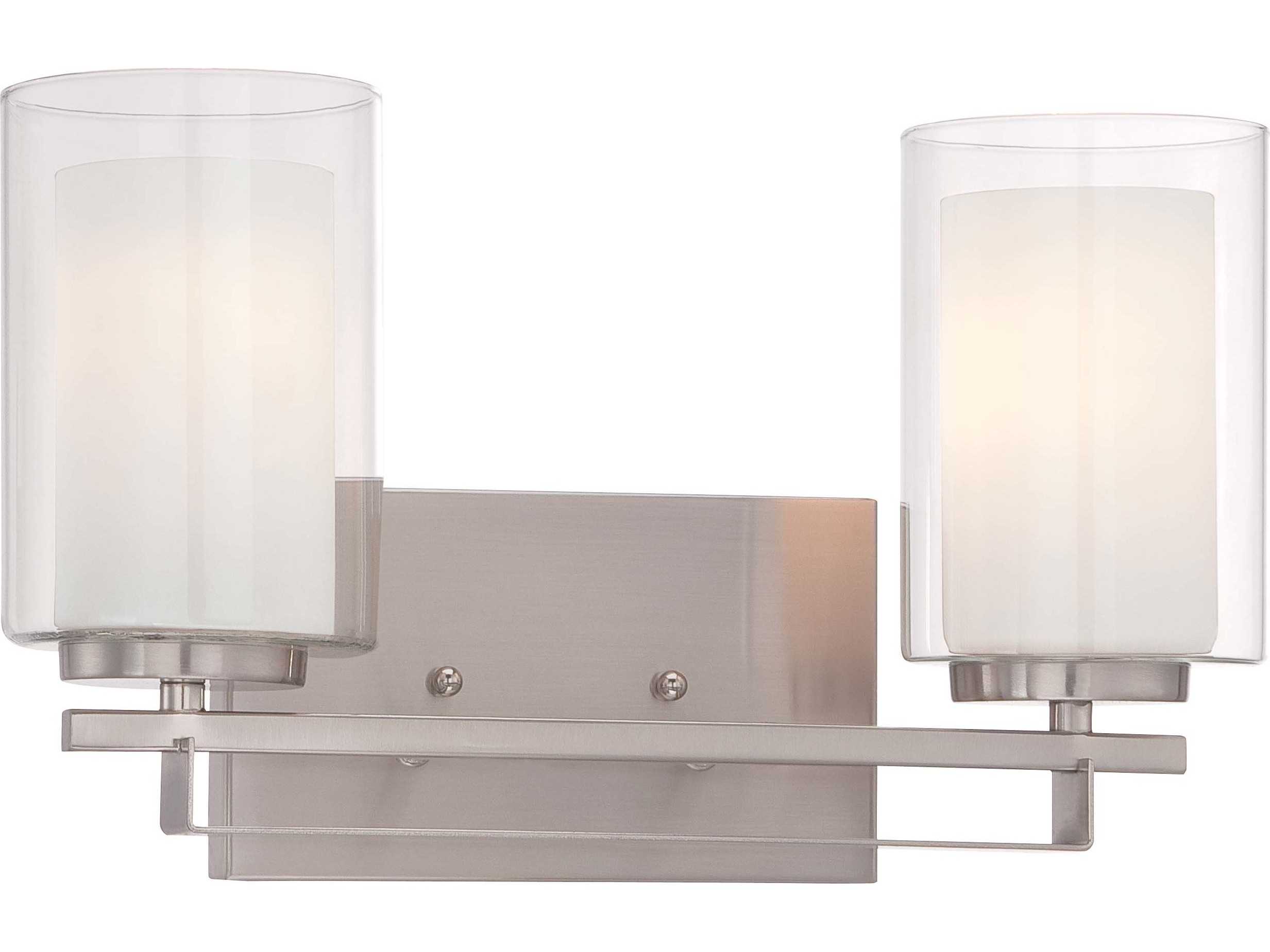 Minka Lavery Parsons Studio Brushed Nickel Glass LED Vanity Light