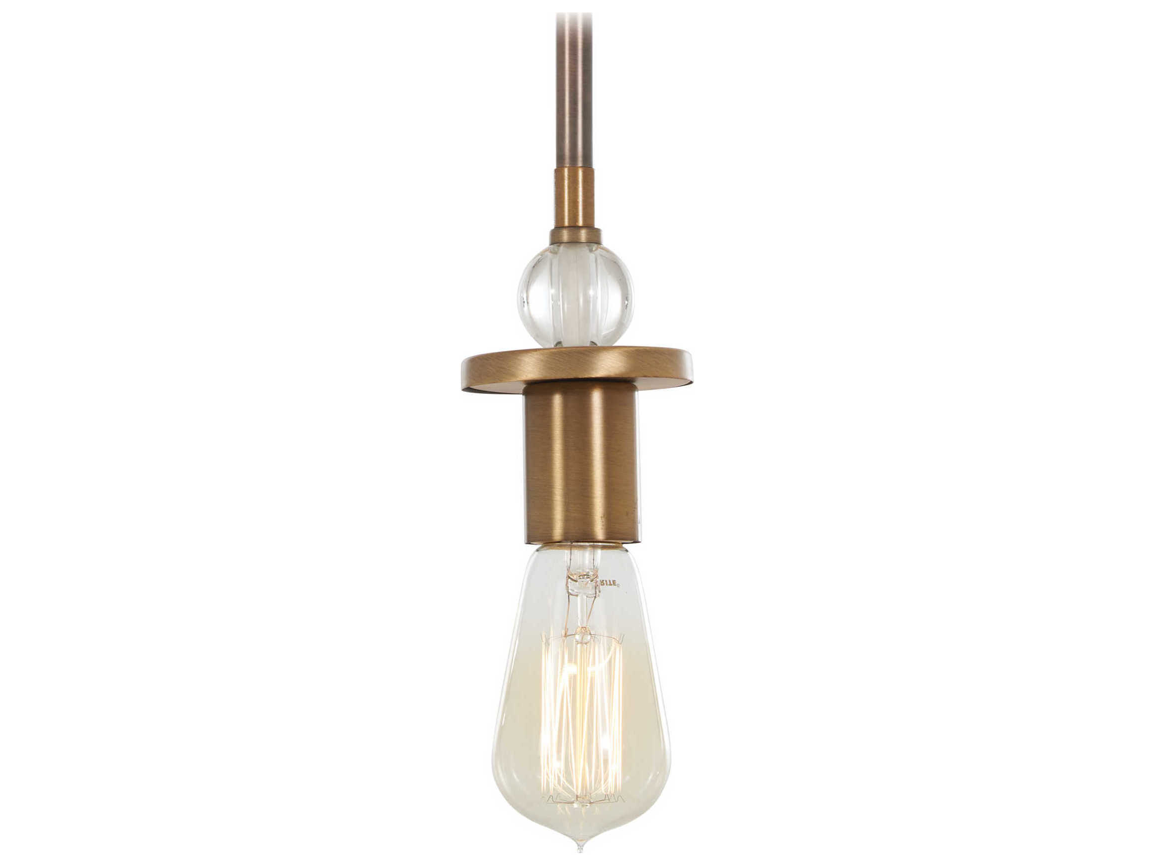 Minka Lavery Safra 1-Light Harvard Court Bronze Natural Brass Linear Mini Pendant
