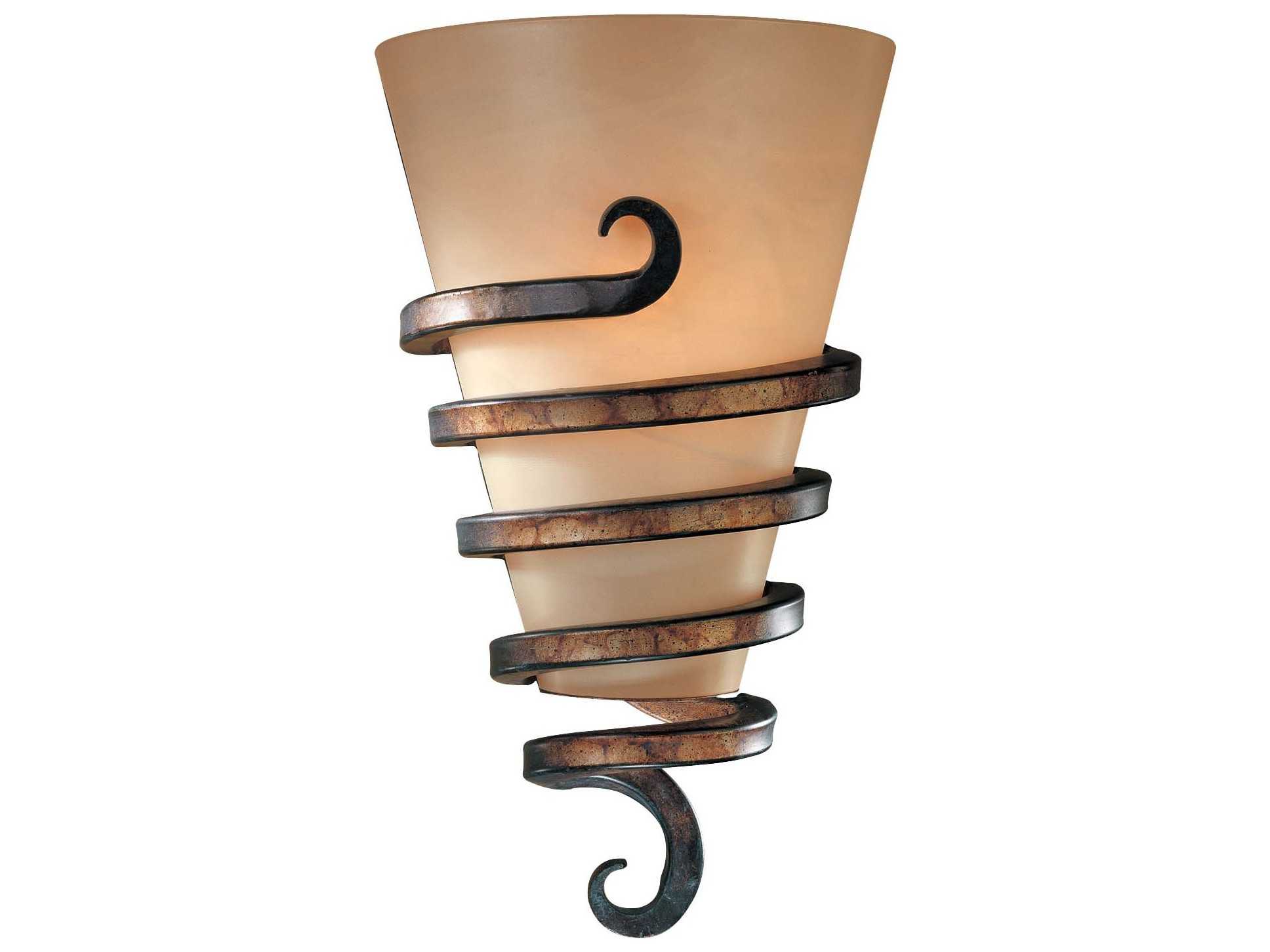 Minka Lavery Tofino Bronze Glass Wall Sconce