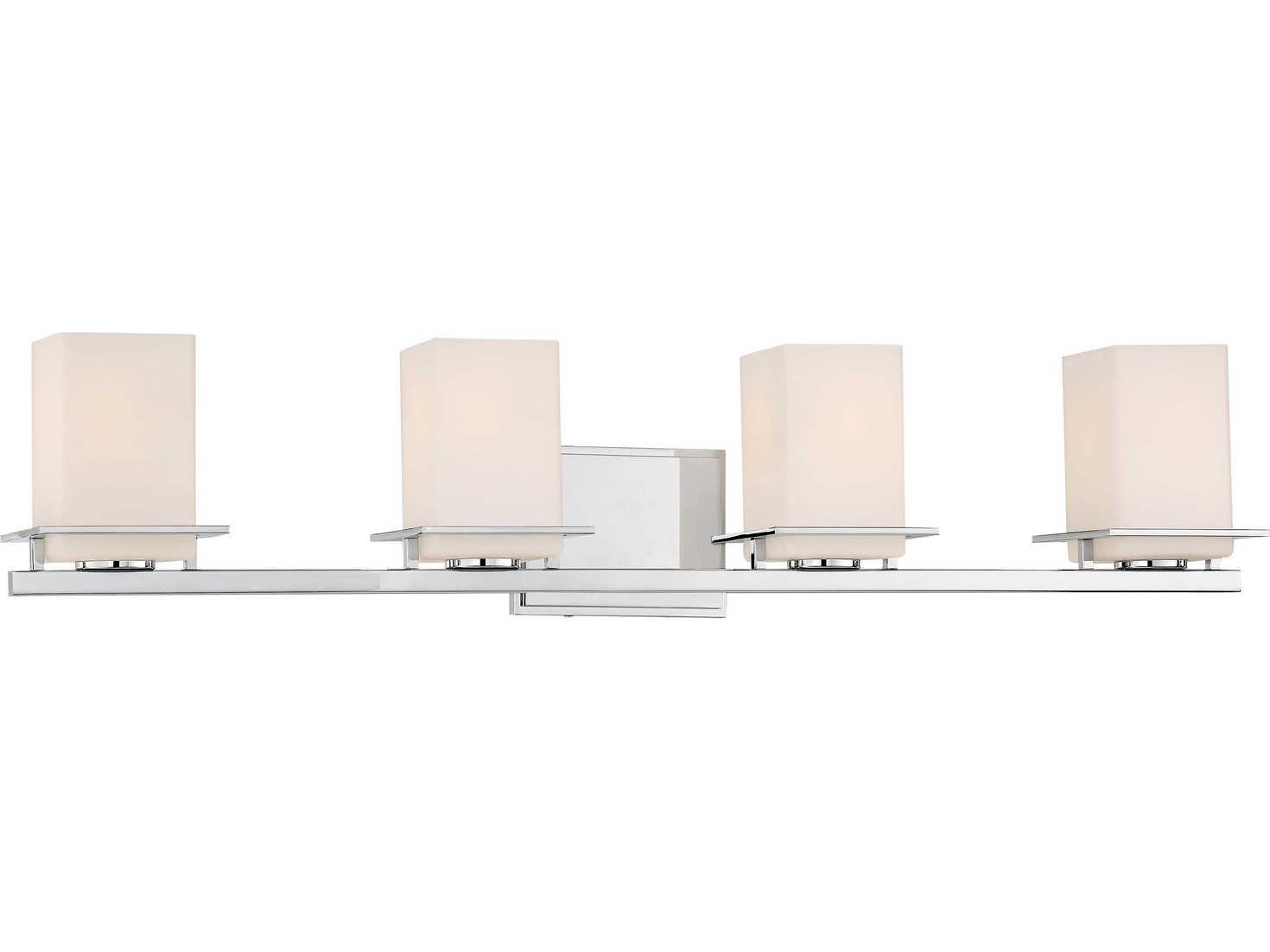 Minka Lavery Tournee 4-Light Chrome Glass Vanity Light