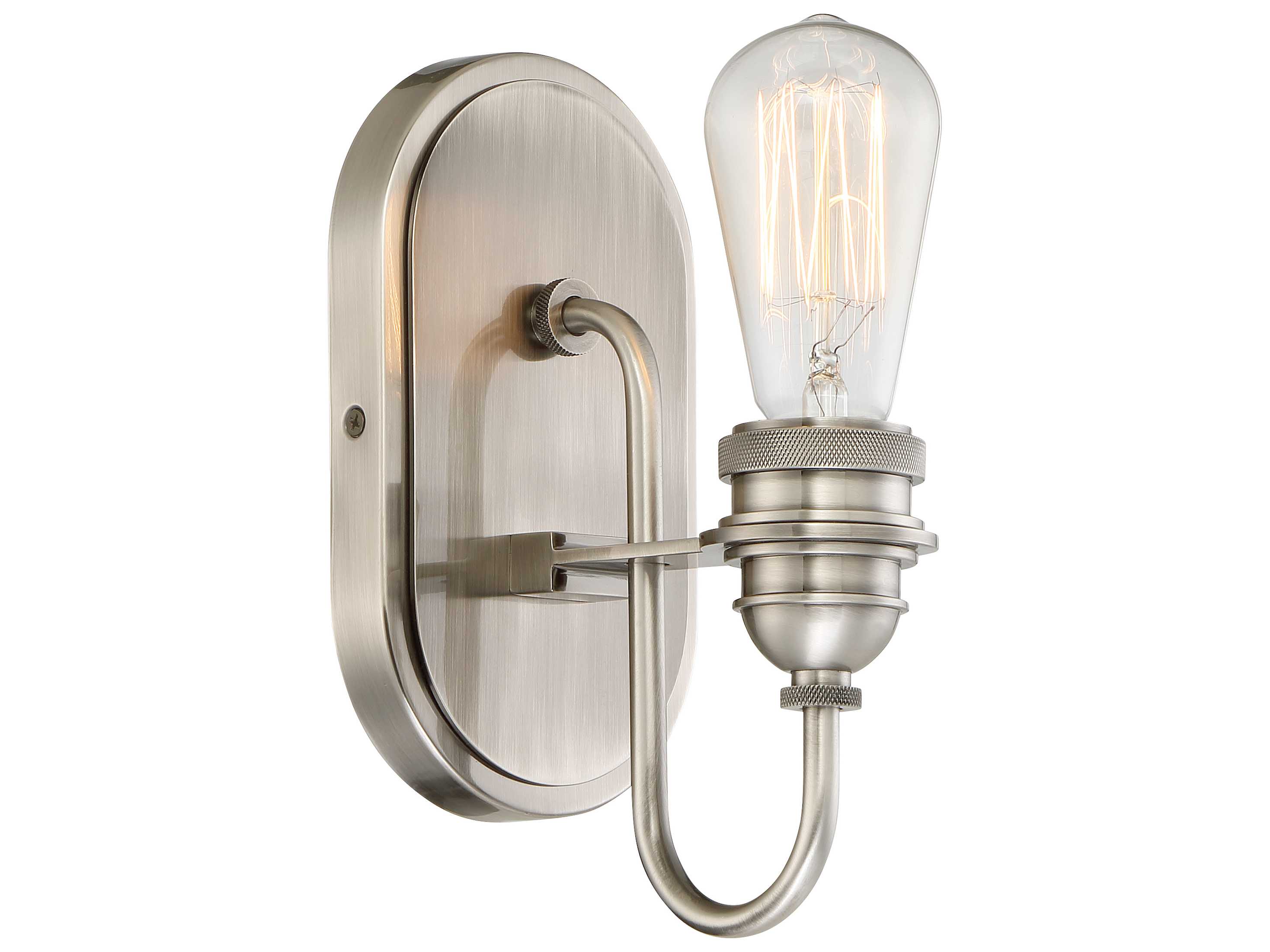 Minka Lavery Uptown Edison Plated Pewter Wall Sconce