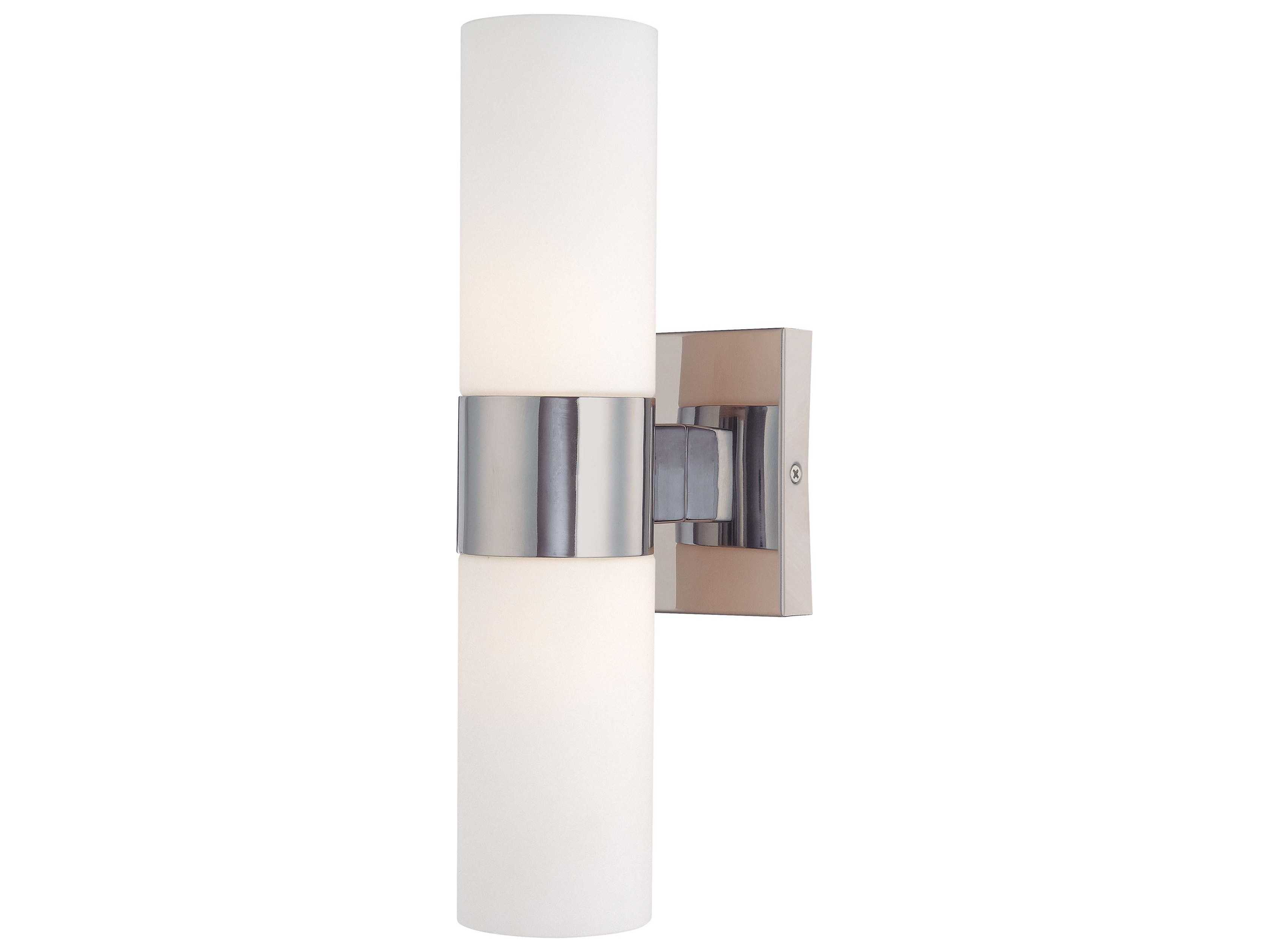 Minka Lavery Chrome Glass Wall Sconce