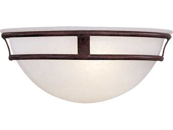 Minka Lavery Antique Bronze Glass Wall Sconce