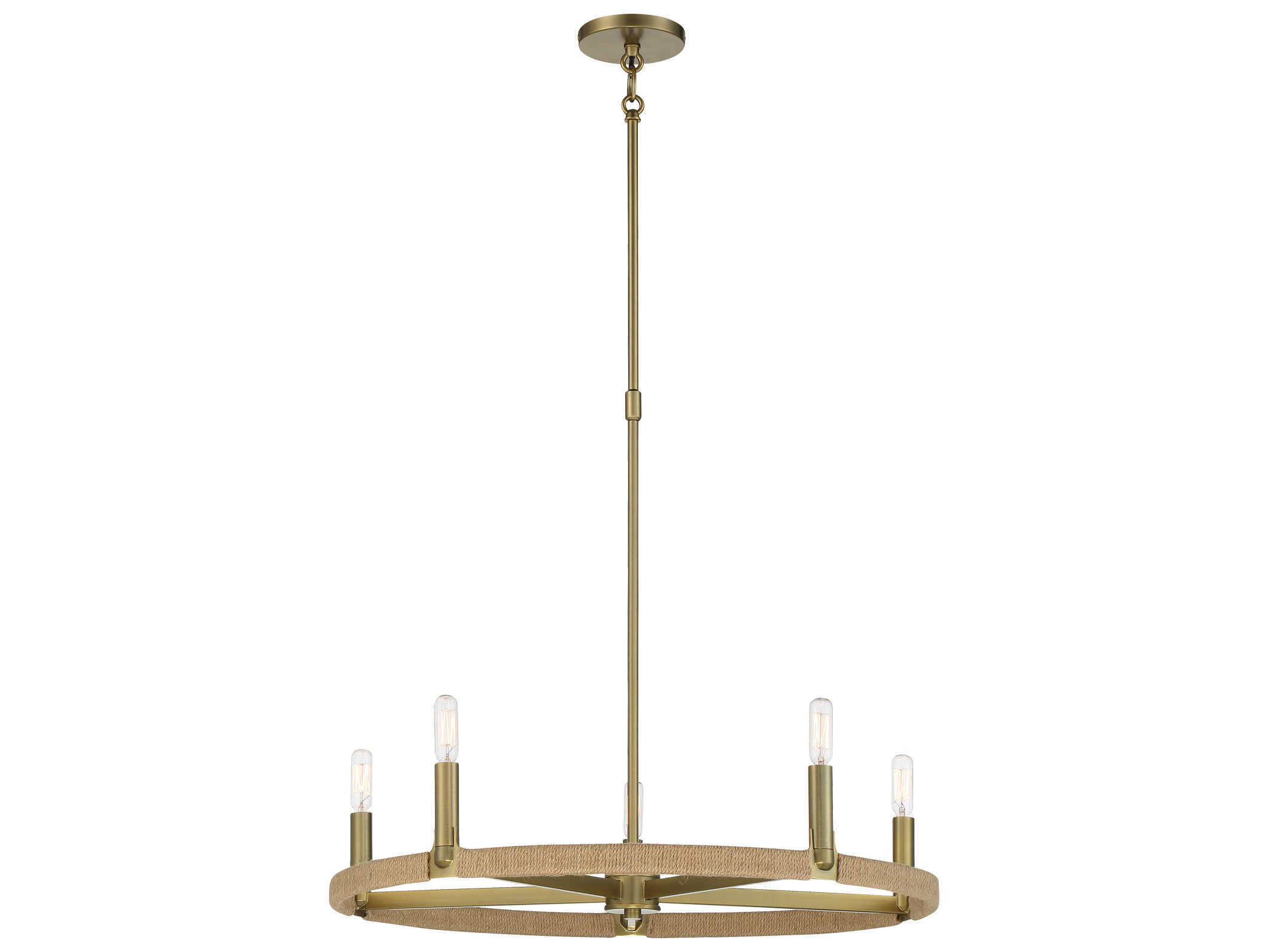 Minka Lavery Windward Passage 5-Light Soft Brass Chandelier