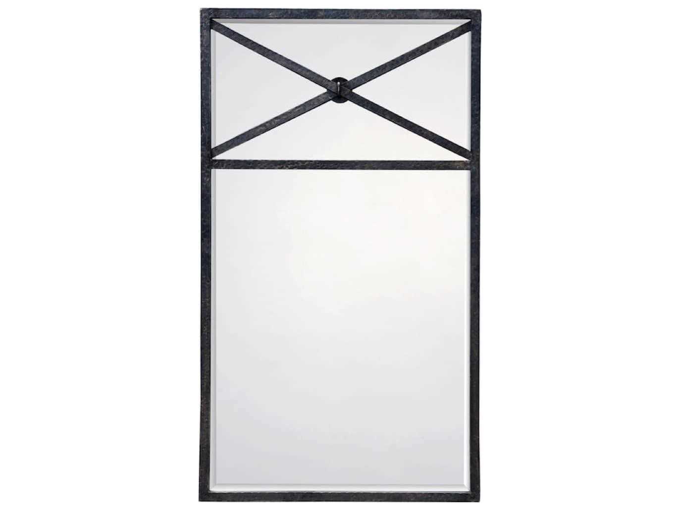 Mirror Home Michael S. Smith Burnished Iron Light Rectangular Wall Mirror