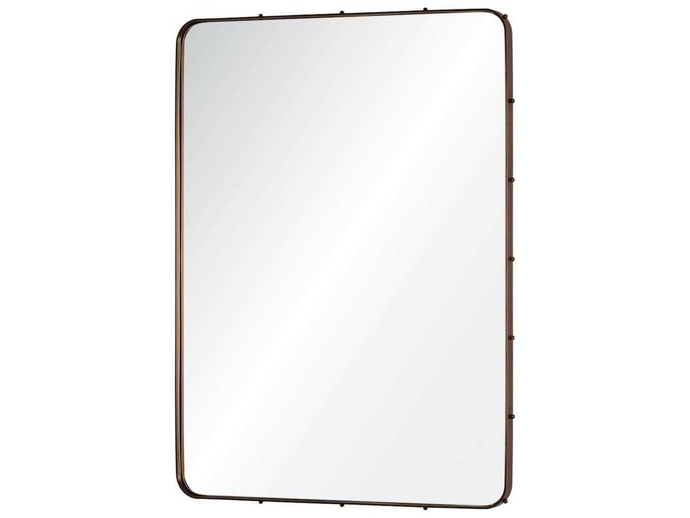 Mirror Home Michael S. Smith Brompton Antiqued Light Bronze Rectangular Wall Mirror