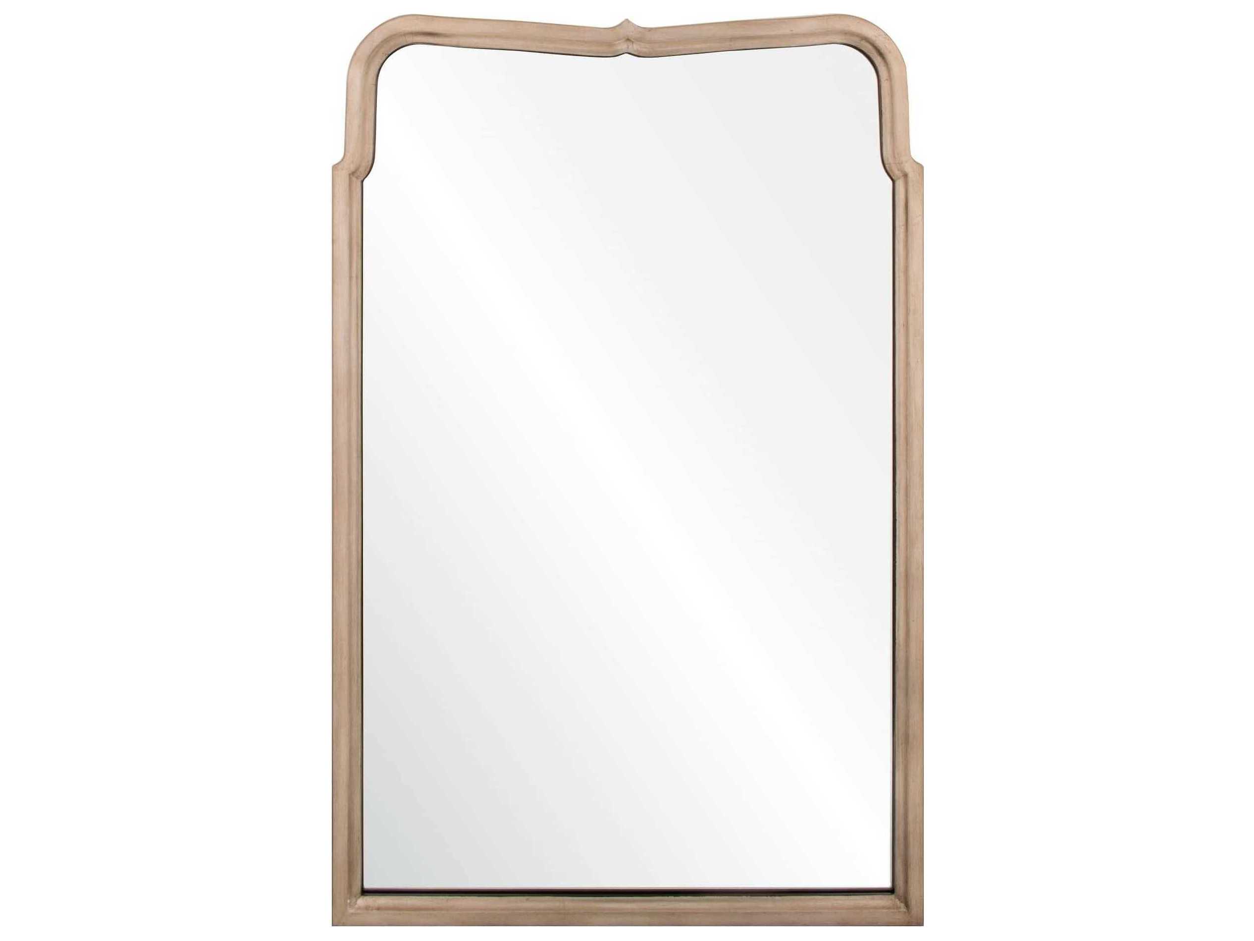 Mirror Home Michael S. Smith Antiqued Silver Leaf Aged Ebony Rectangular Wall Mirror