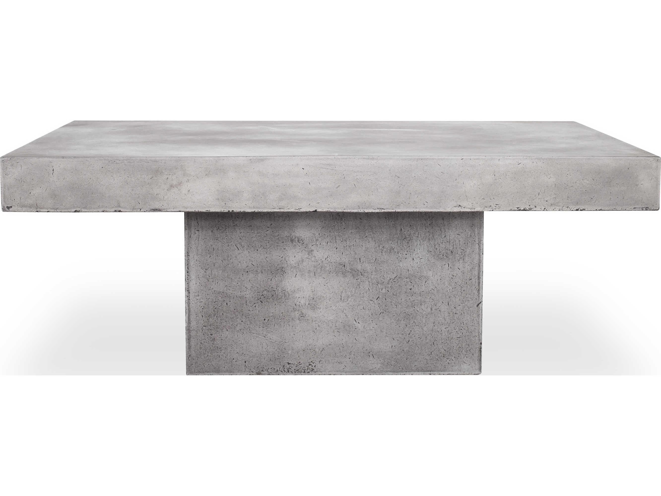 Moe's Home Maxima Rectangular Stone Dark Grey Coffee Table