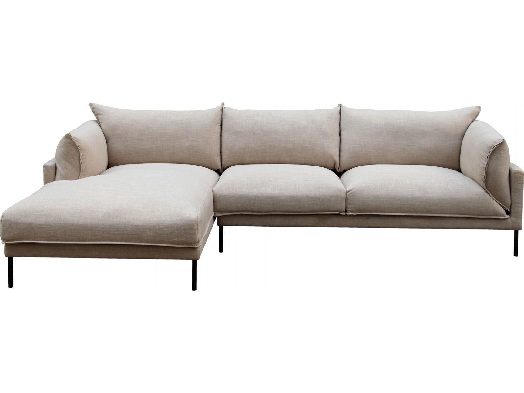 Moe's Home Brown Upholstered Sectional Sofa