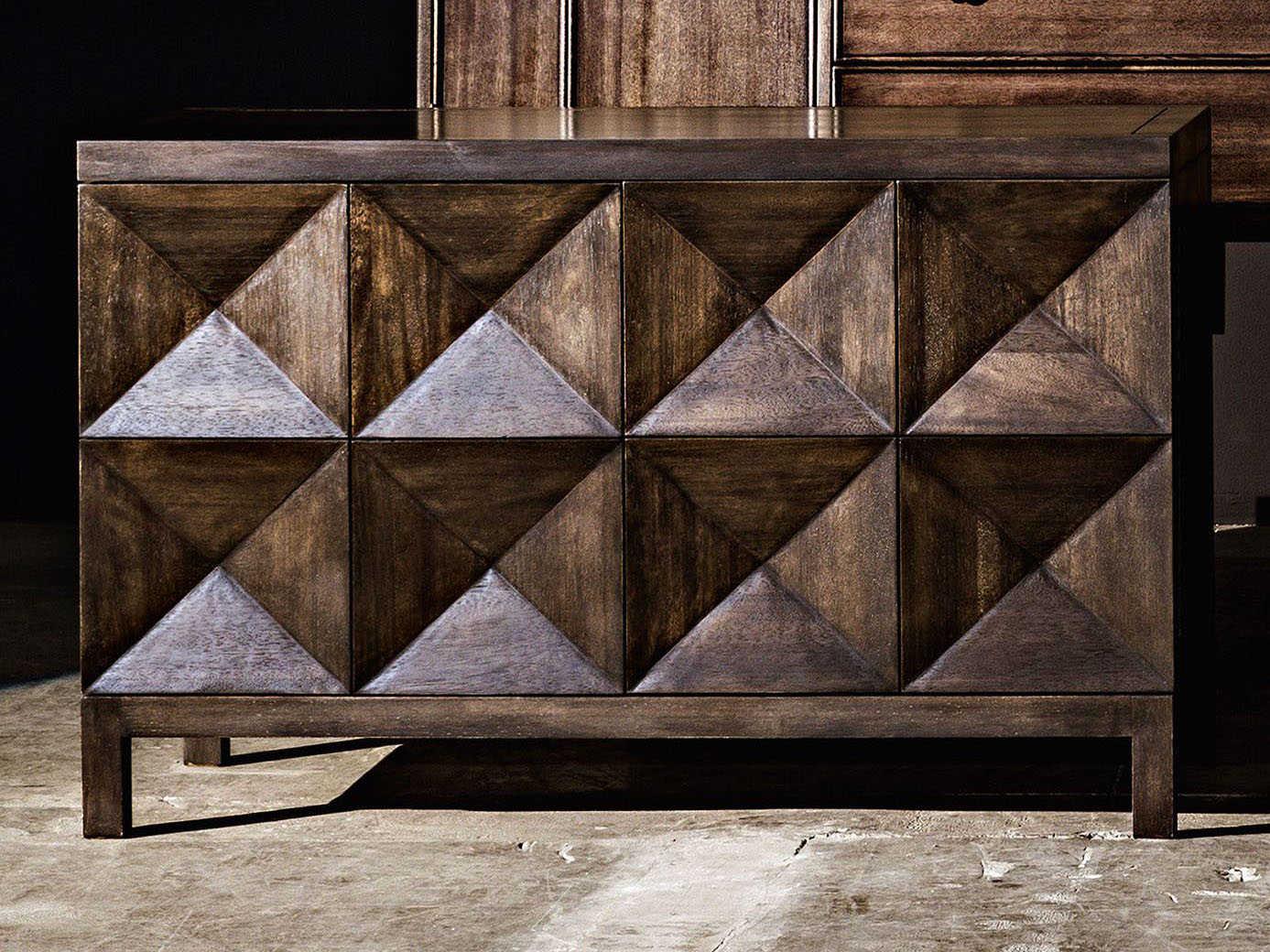 Noir 52" Walnut Wood Ebony Sideboard