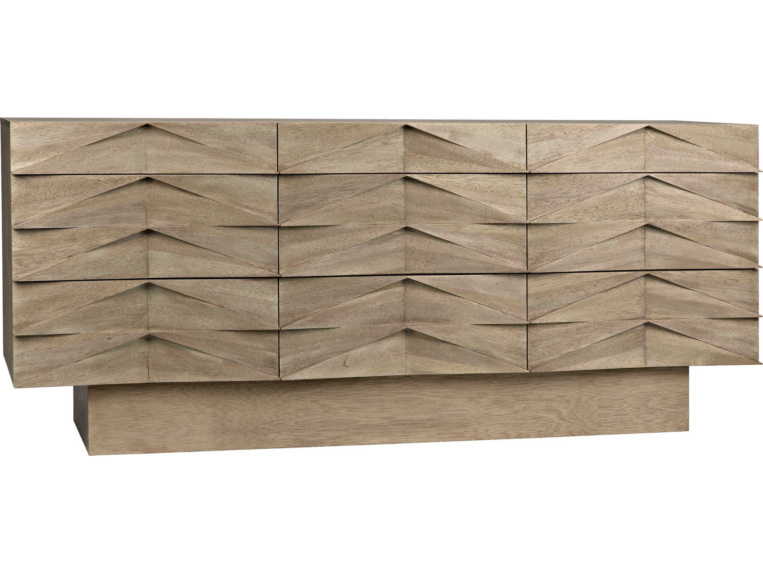 Noir 75" Walnut Wood Washed Sideboard