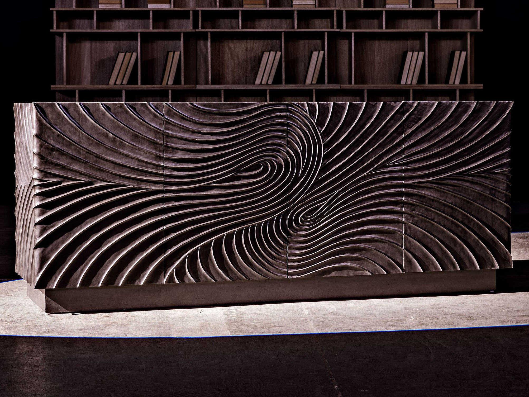 Noir 80" Mahogany Wood Pale Sideboard