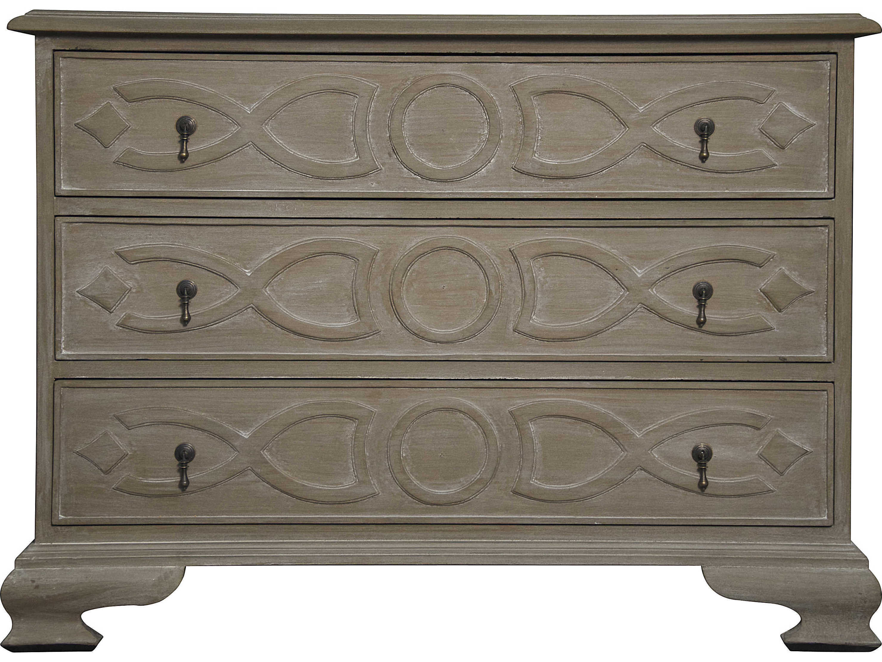 Noir Bedroom Storage Weathered Gray Mahogany Wood Accent Chest