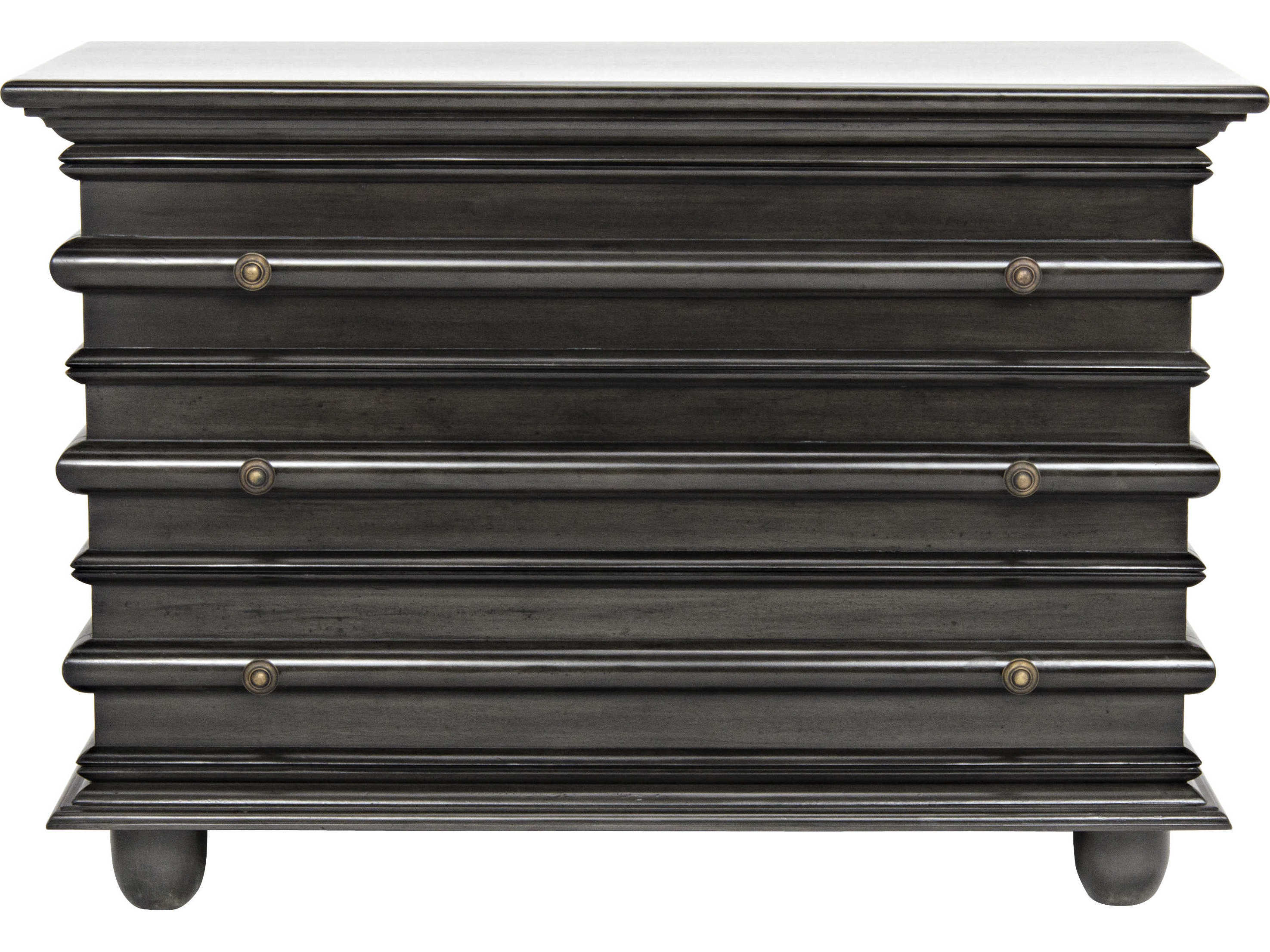 Noir Bedroom Storage Pale Gray Mahogany Wood Accent Chest