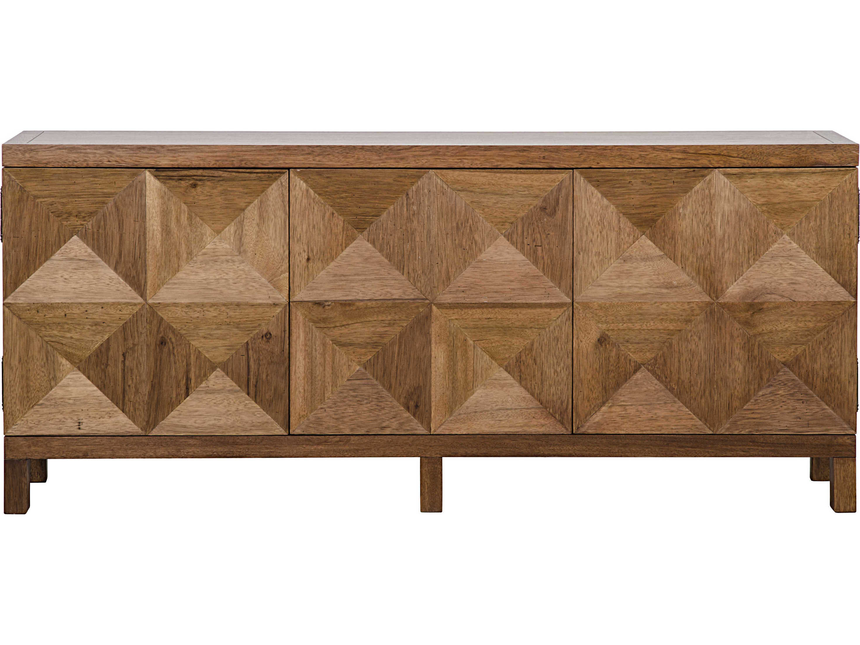 Noir 76" Walnut Wood Dark Sideboard