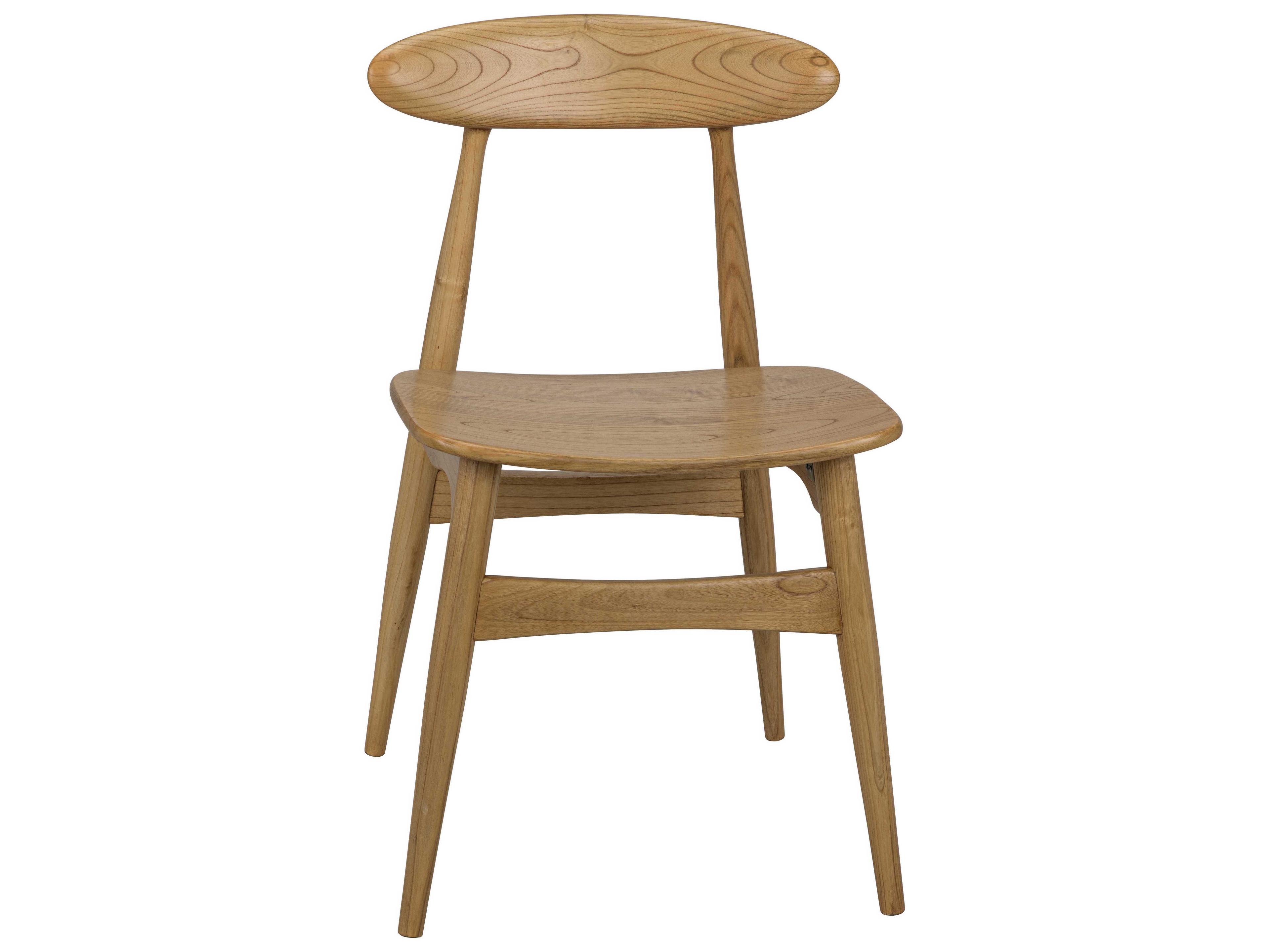 Noir Sungkai Wood Brown Side Dining Chair