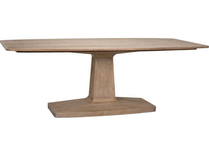 Noir Rectangular Wood Washed Walnut Dining Table