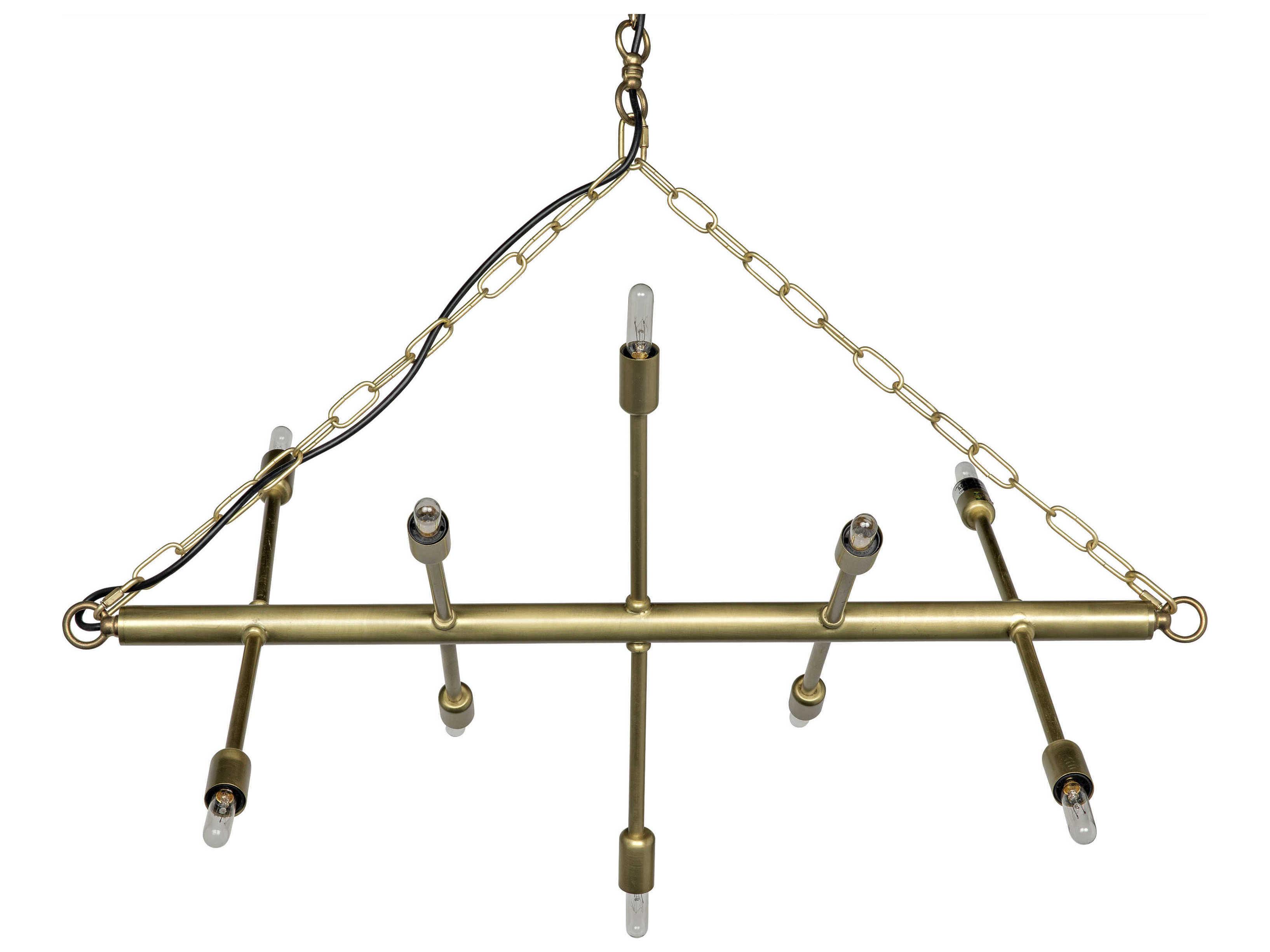 Noir Sperato Brass Chandelier