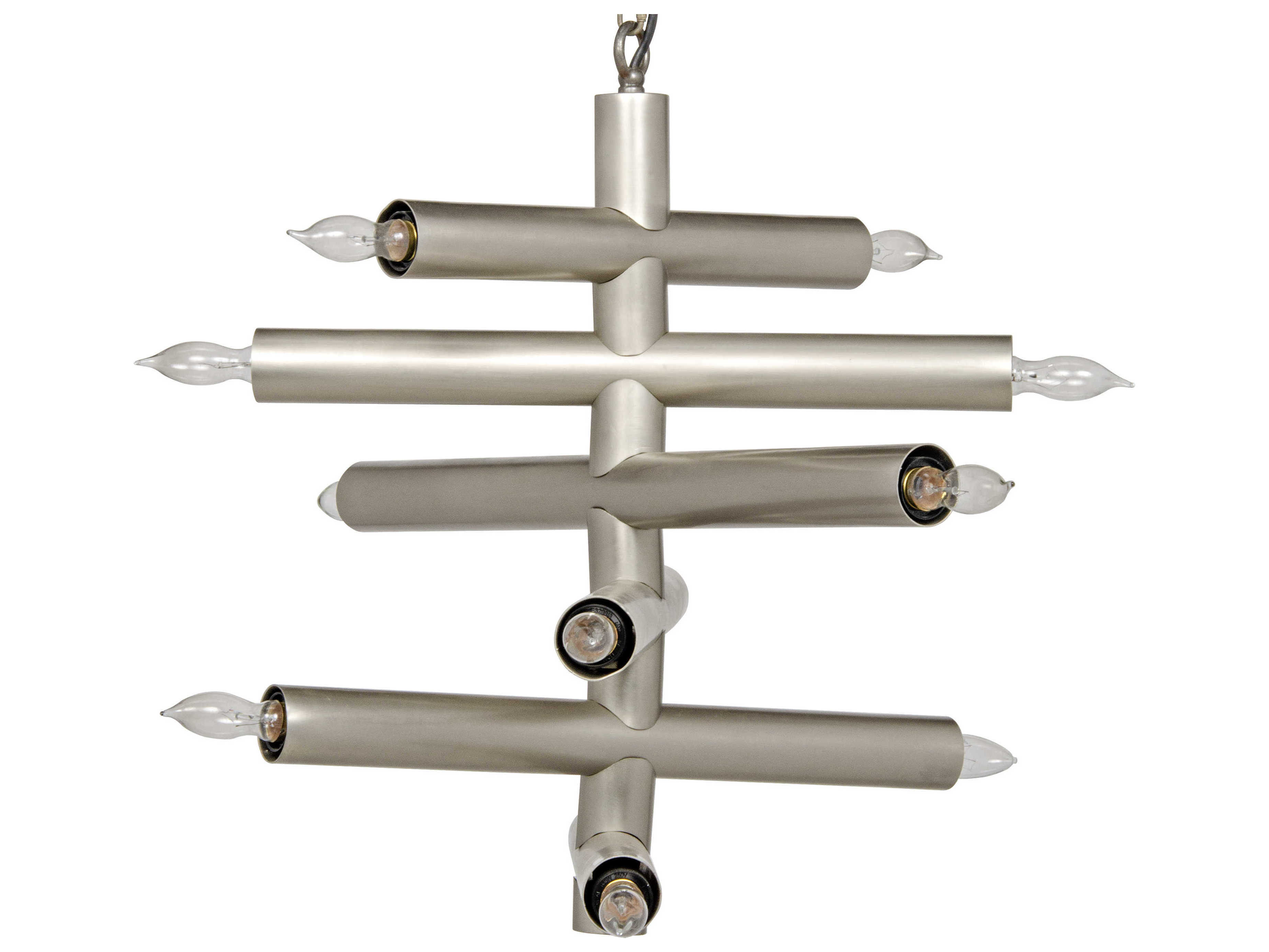 Noir Alex 12-Light Antique Silver Pendant