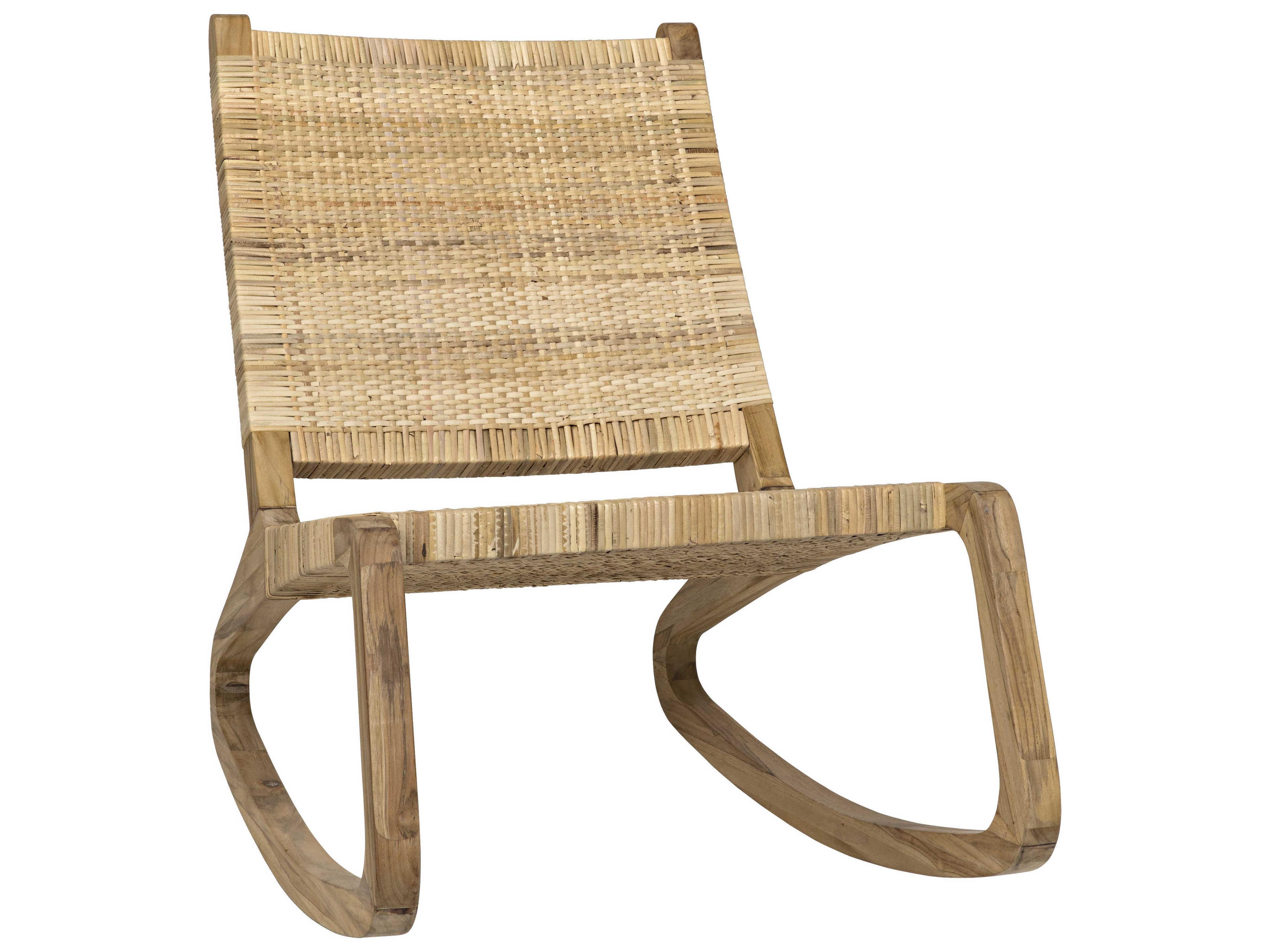 Noir Living Room Beige Accents Rocker Rocking Chair