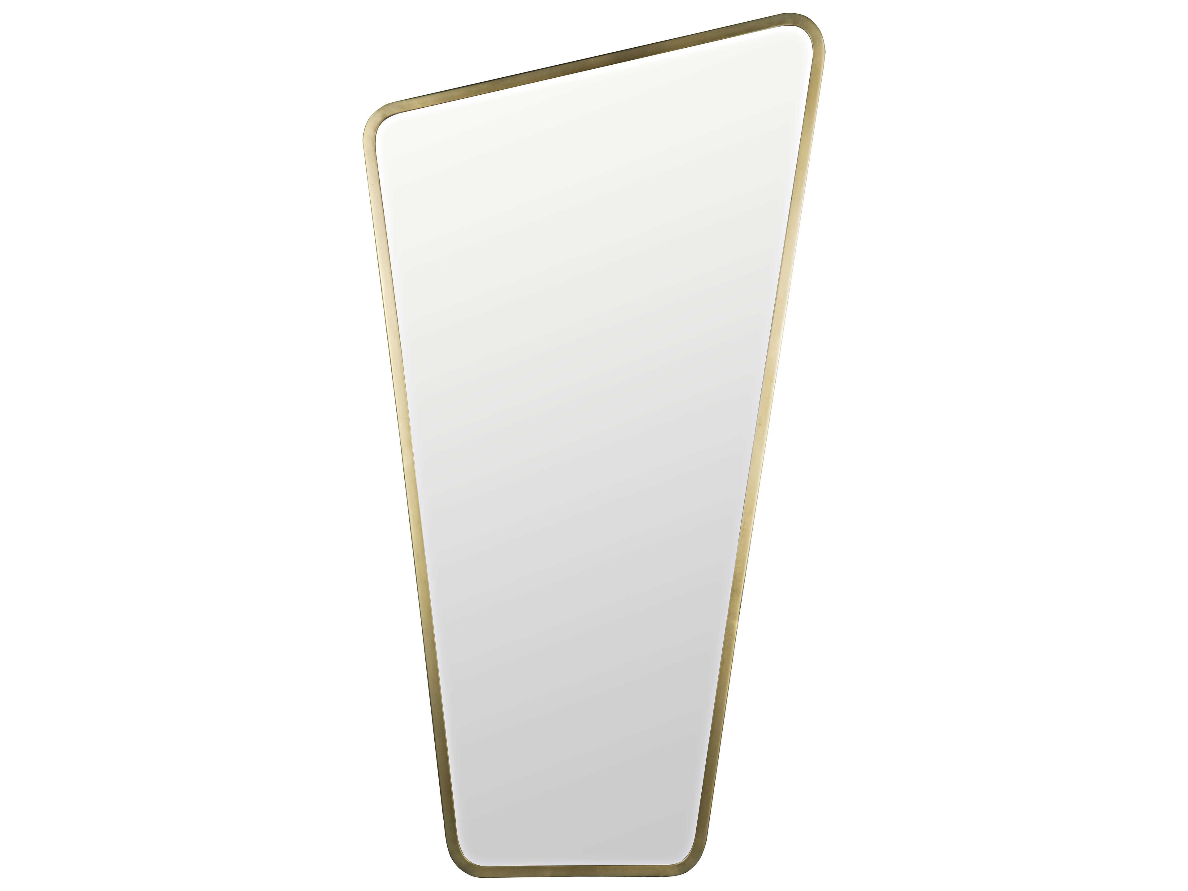 Noir Antique Brass Rectangular Wall Mirror