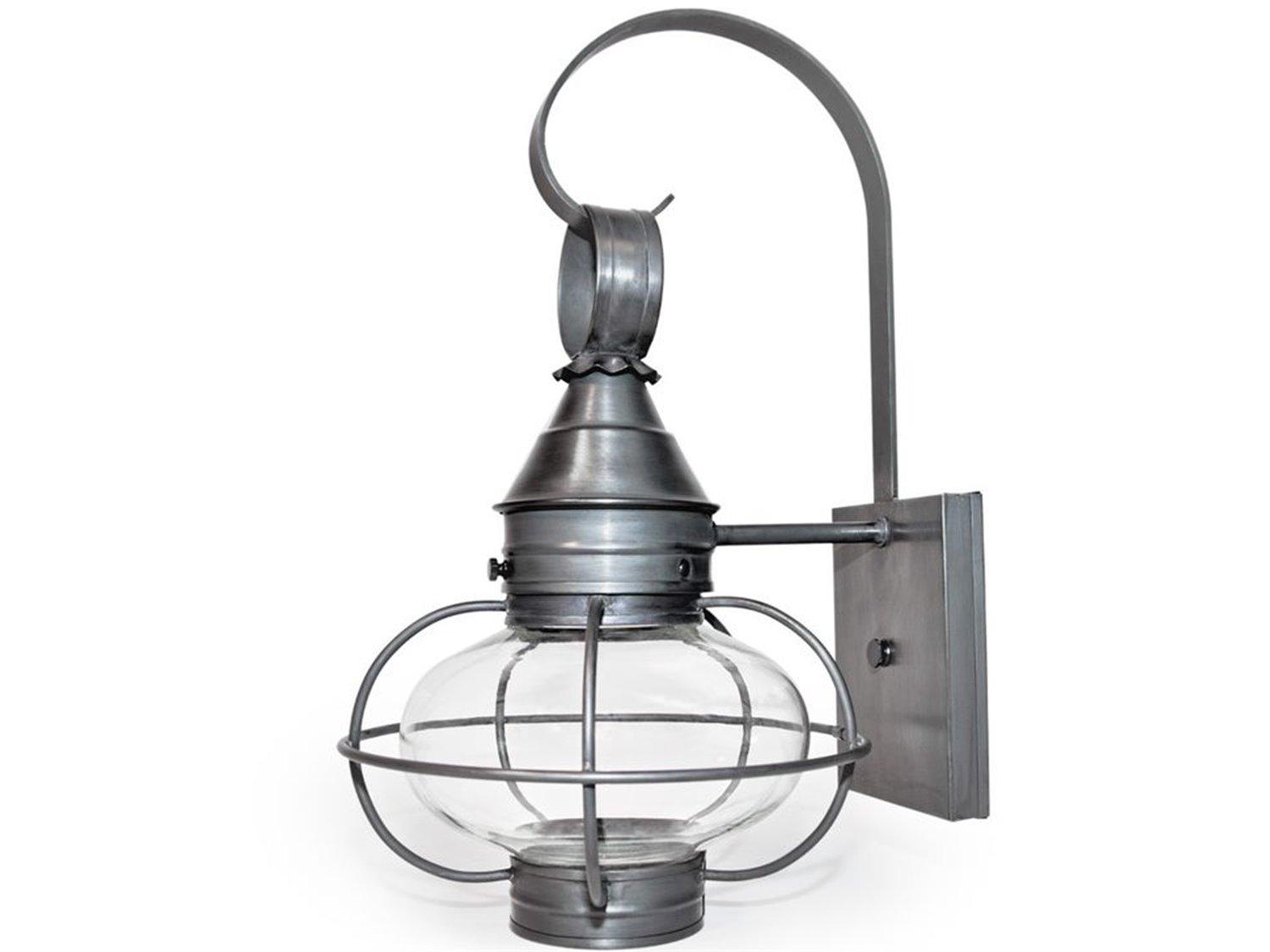 Northeast Lantern Onion 1 - Light Outdoor Wall Light with Clear Glass
