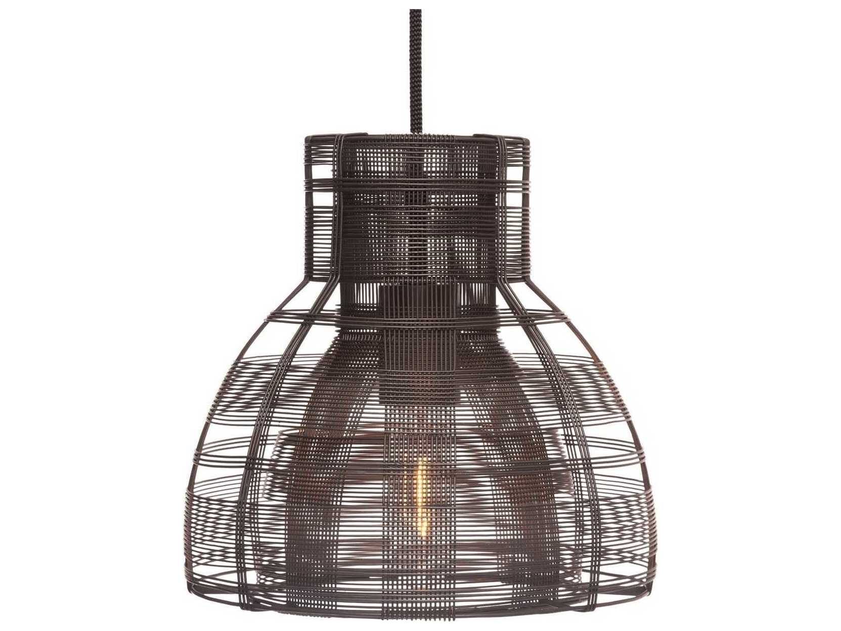 Oggetti Schema 1-Light Dark Grey Bell Mini Pendant