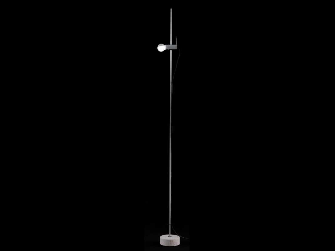 Oluce Agnoli Satin Nickel Floor Lamp