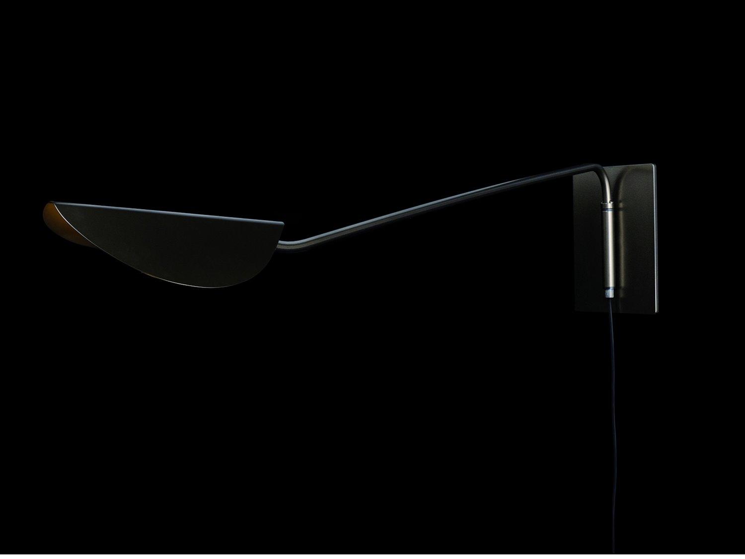 Oluce Plume 1-Light Anodic Bronze Wall Sconce