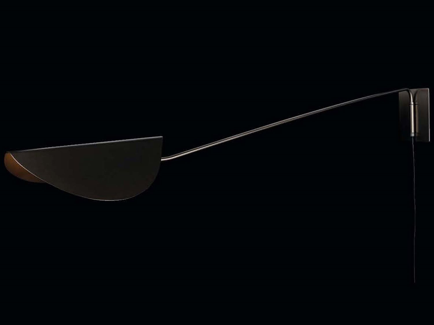 Oluce Plume 1-Light Anodic Bronze Wall Sconce