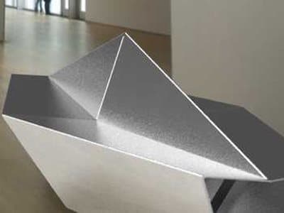 Orange Silver Accent Bench