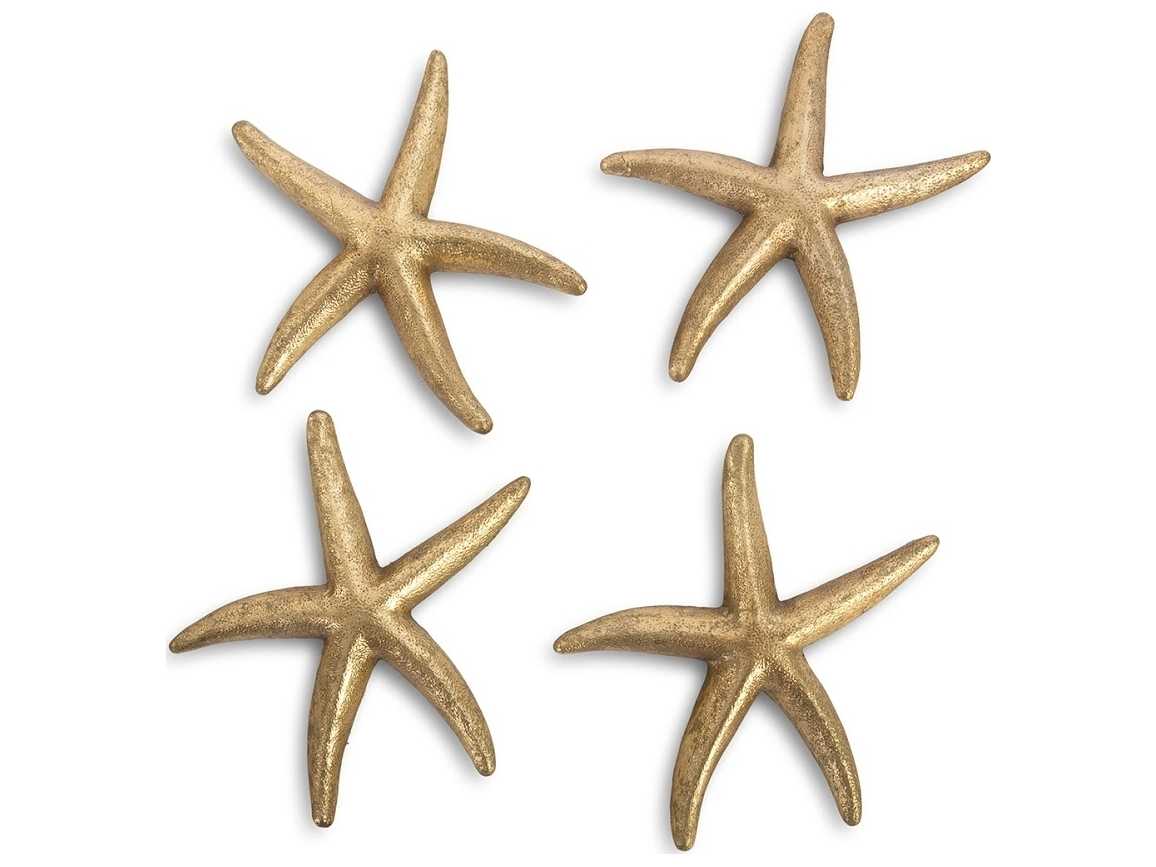 Phillips Collection Gold Leaf 10" Starfish 3D Wall Art