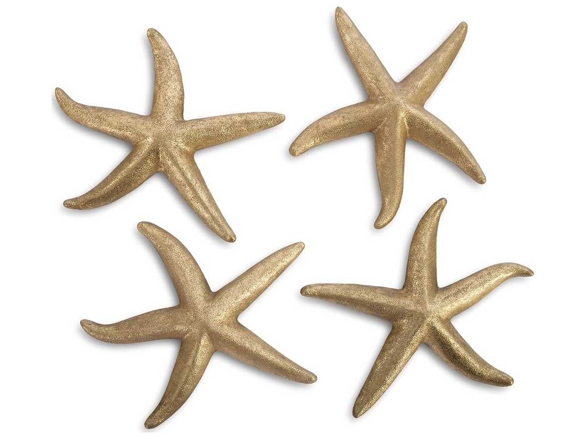Phillips Collection Gold Leaf 14" Starfish 3D Wall Art
