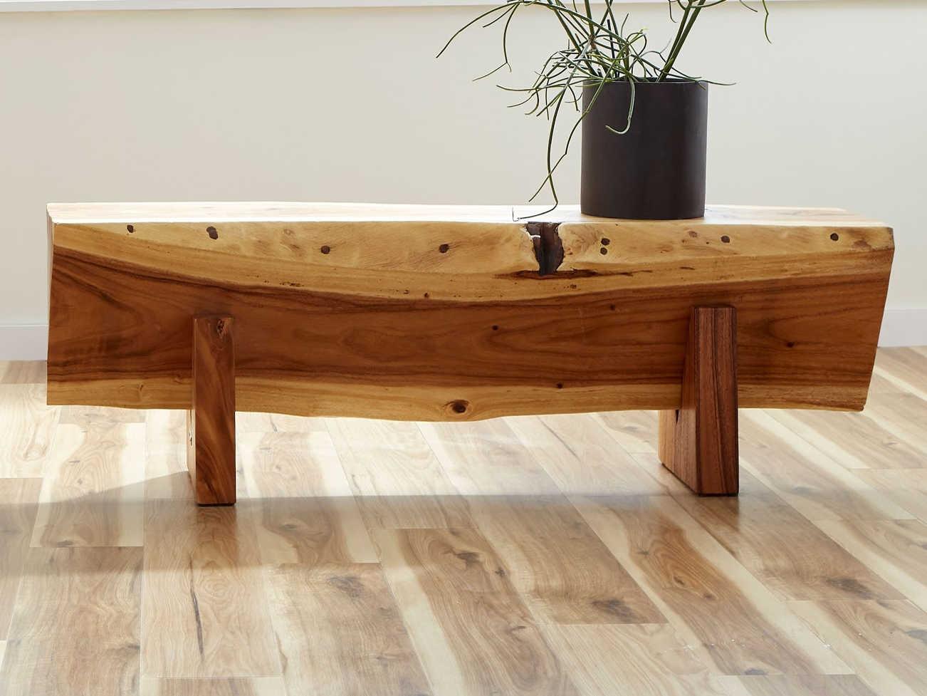 Phillips Collection Natural Brown Accent Bench