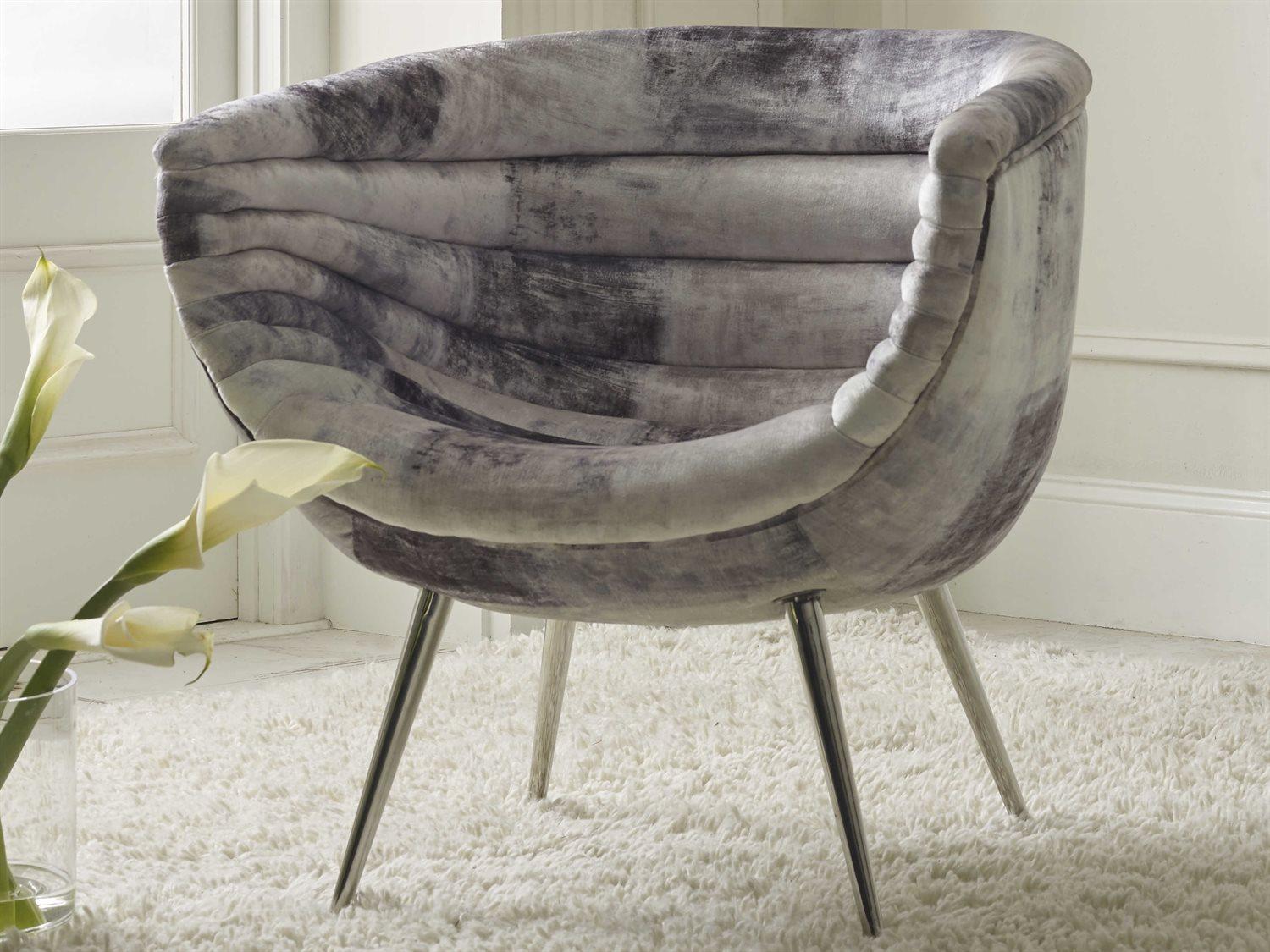 Phillips Collection Black Fabric Accent Chair