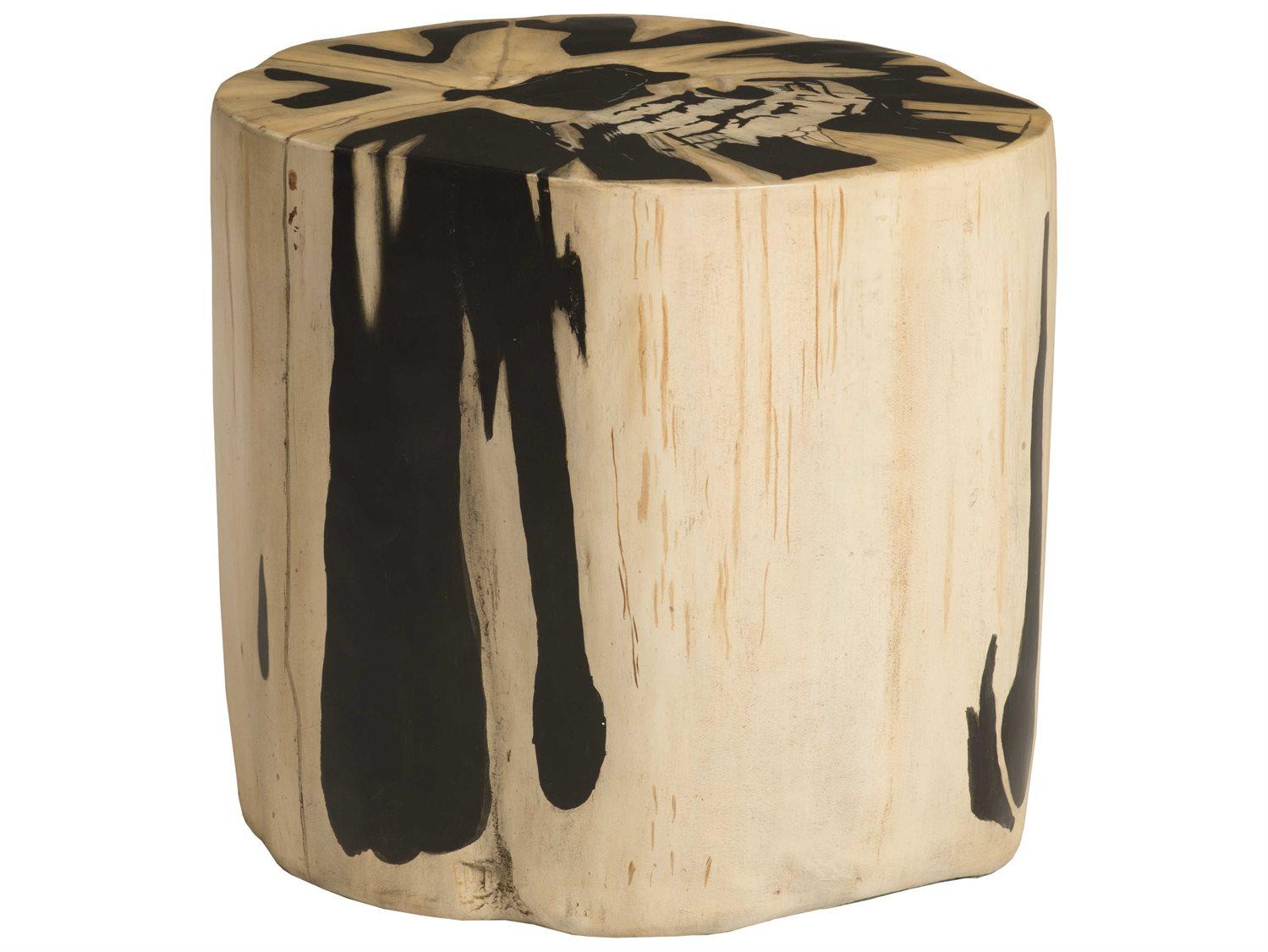 Phillips Collection Beige Brown Accent Stool