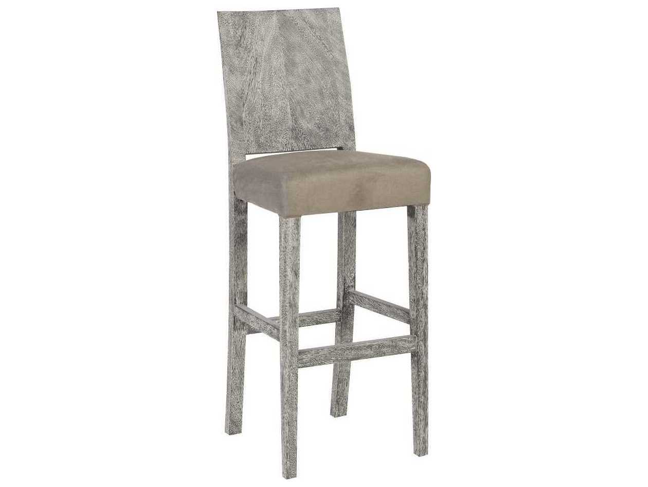 Phillips Collection Grey Stone Upholstered Bar Stool