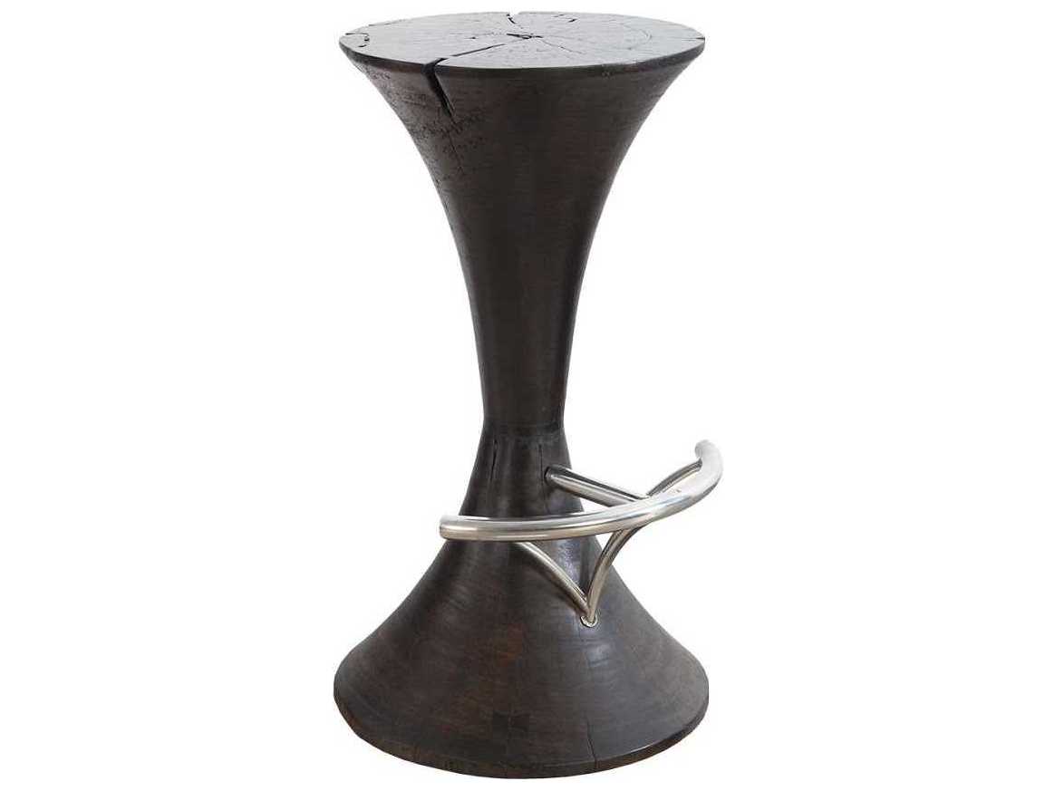Phillips Collection Butterfly Black Mango Wood Bar Stool