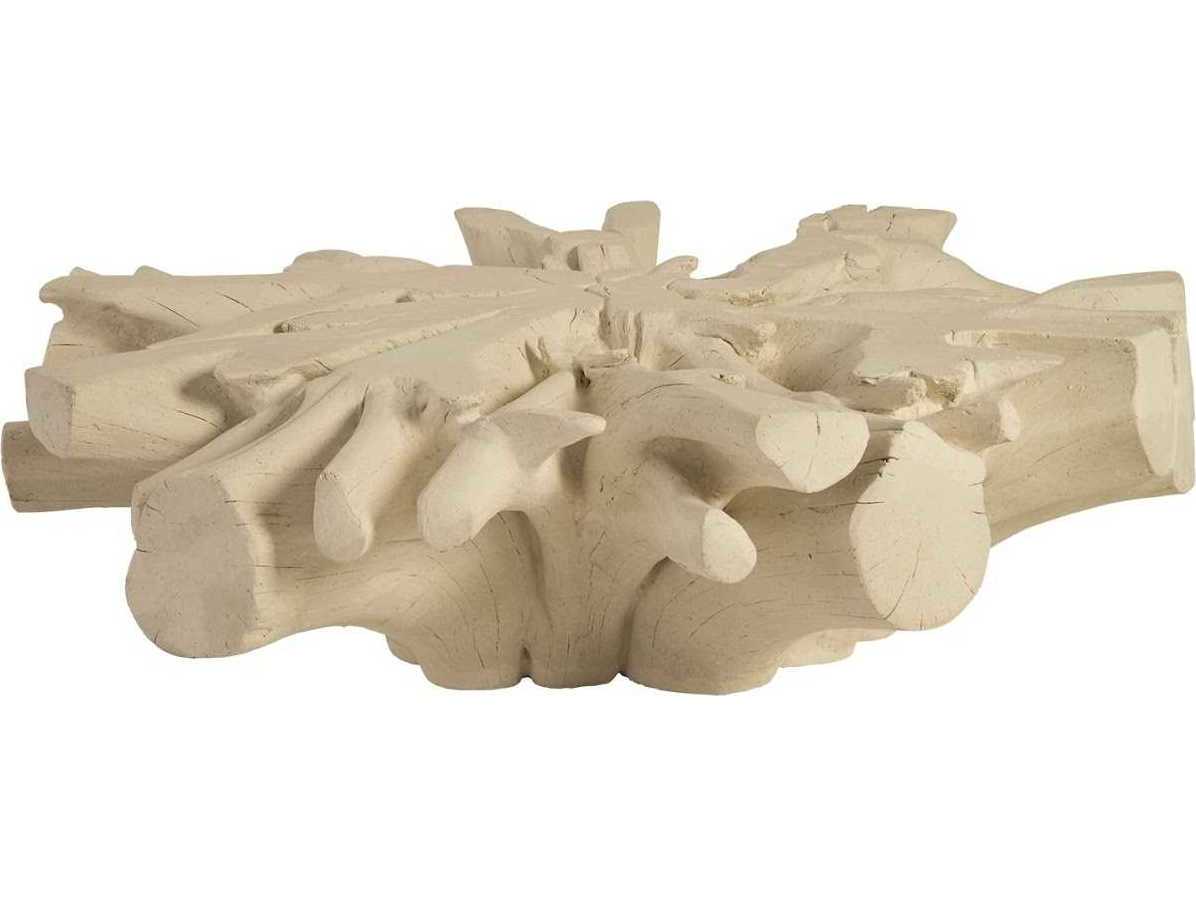 Phillips Collection Cast Naturals White Stone Coffee Table